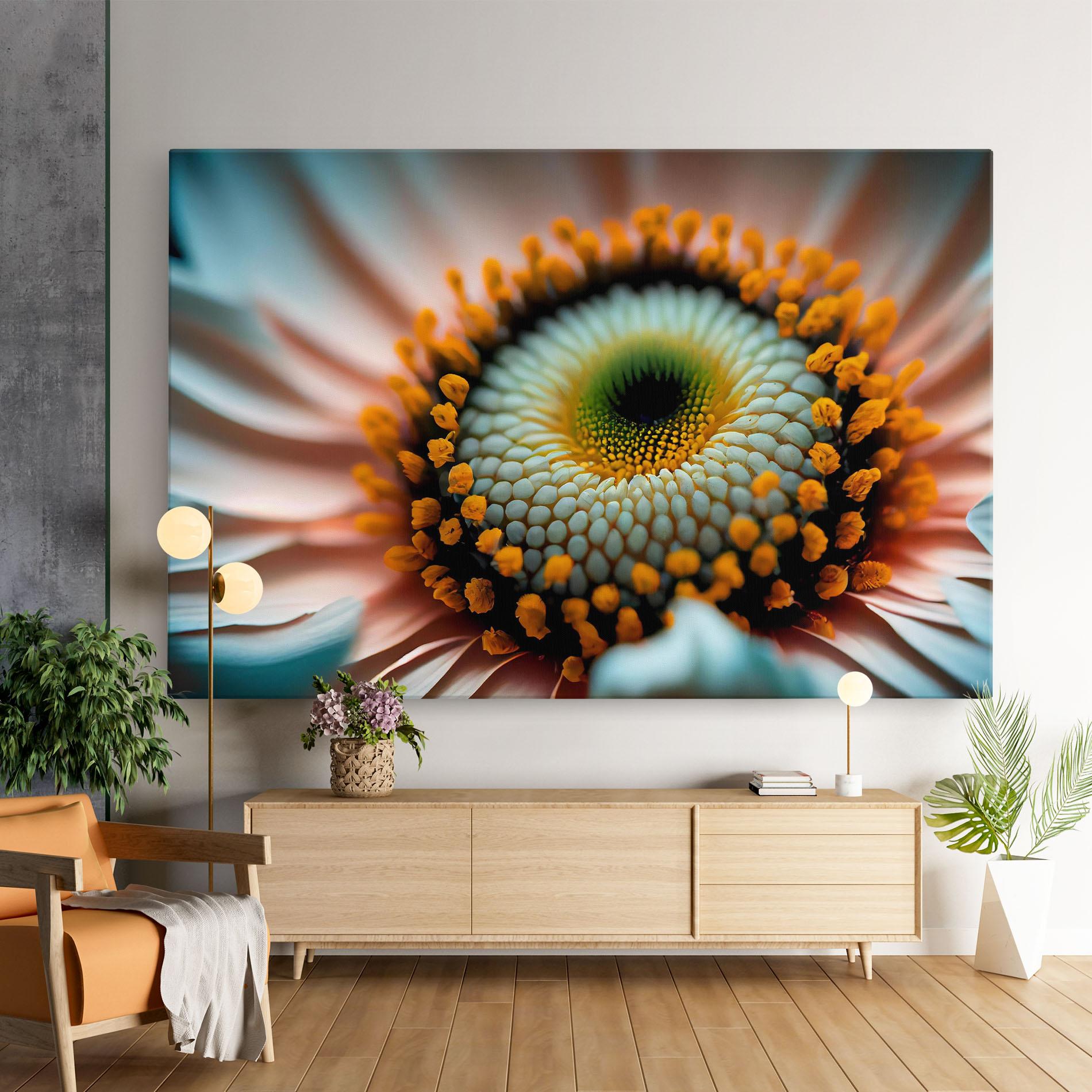 Tablou Canvas Big Blue Daisy mockup 9