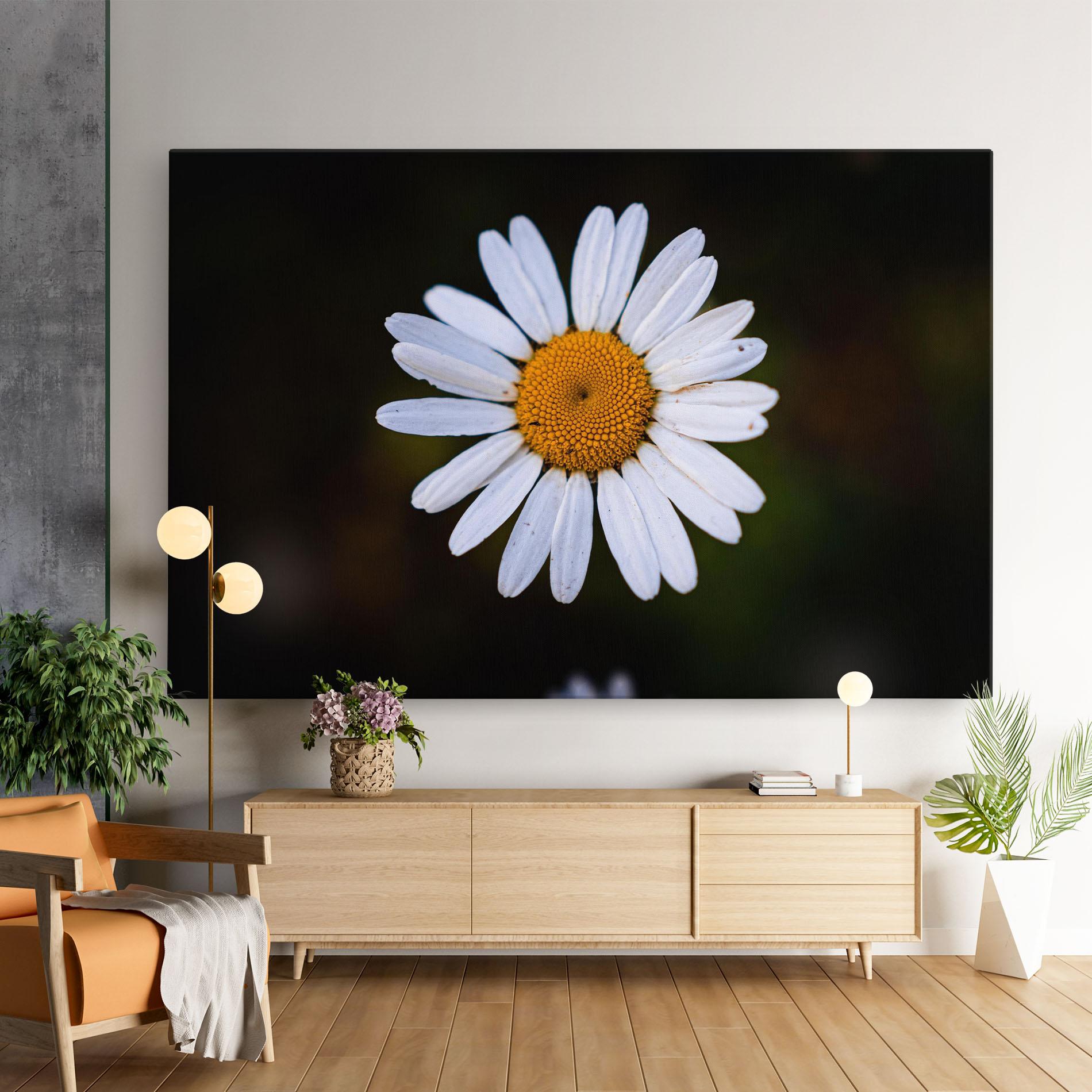 Tablou Canvas Big Yellow Center Daisy mockup 9