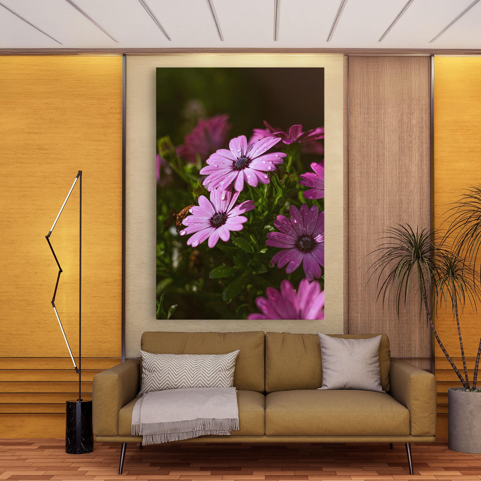 Tablou Canvas Purple Daisy mockup 9
