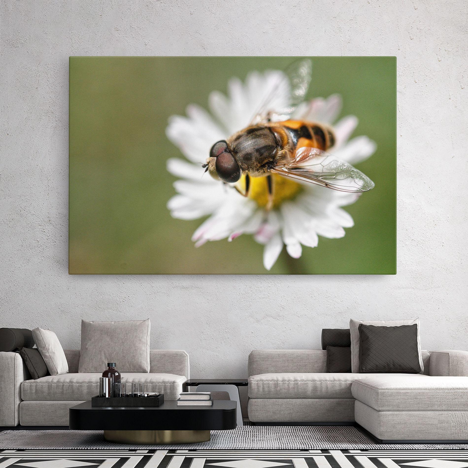 Tablou Canvas Bee On Small Daisy mockup 2
