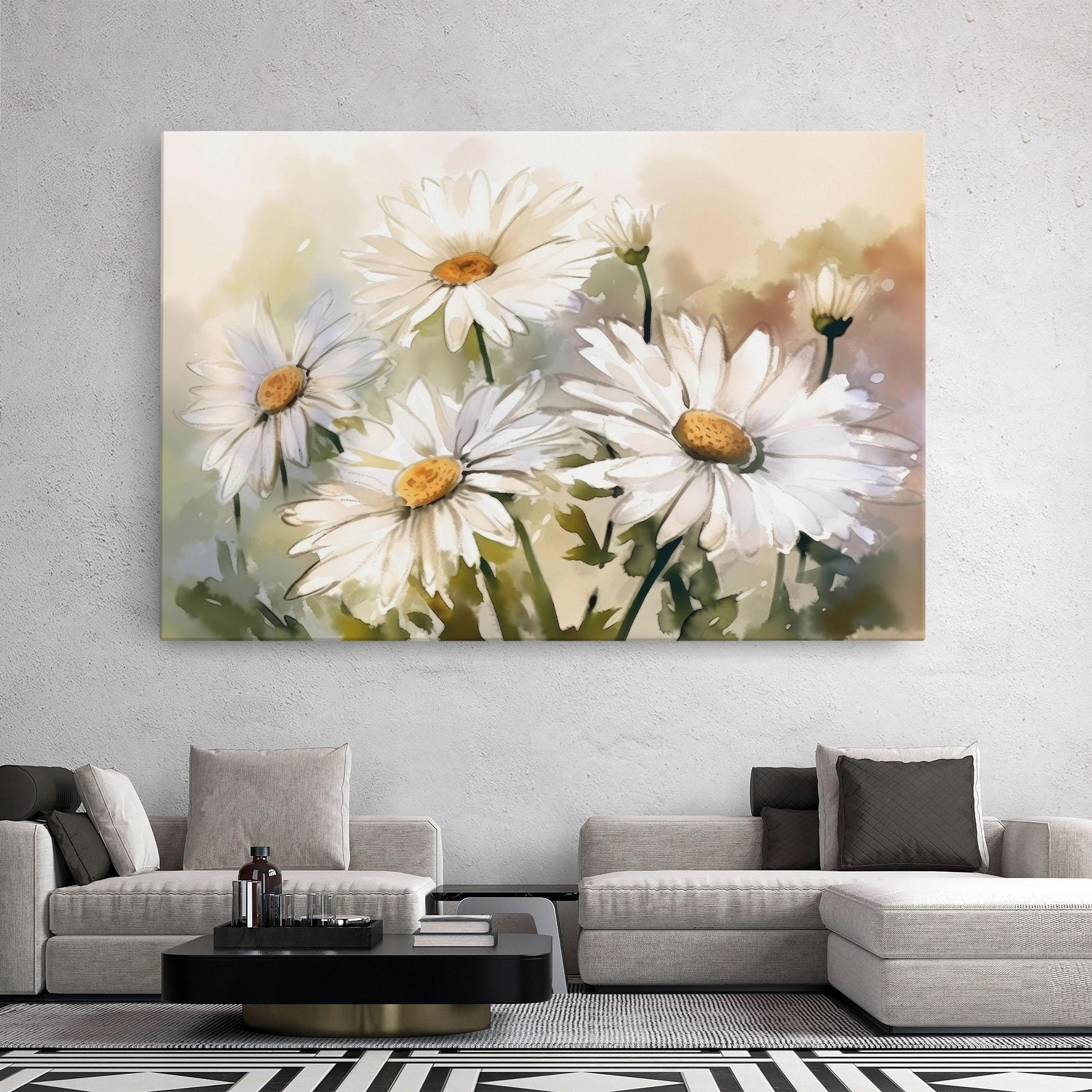 Tablou Canvas Daisy Painting mockup 2