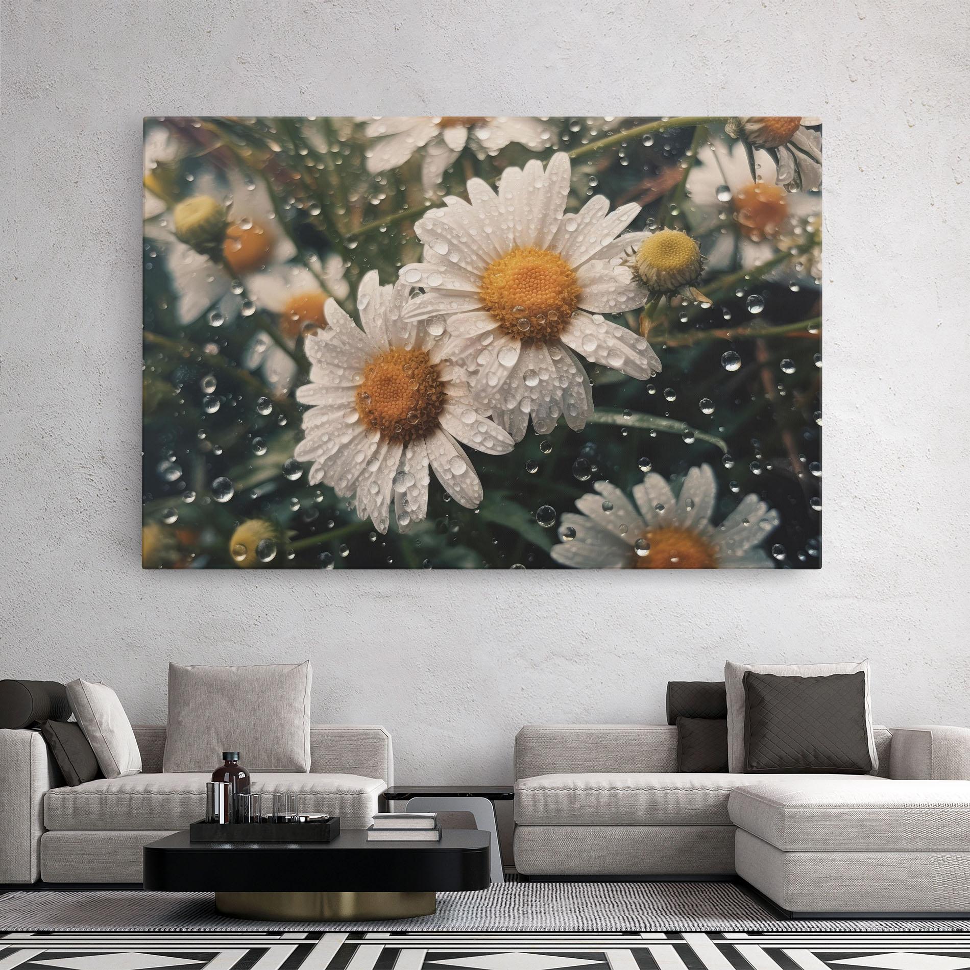 Tablou Canvas Daisy View After Rain mockup 2