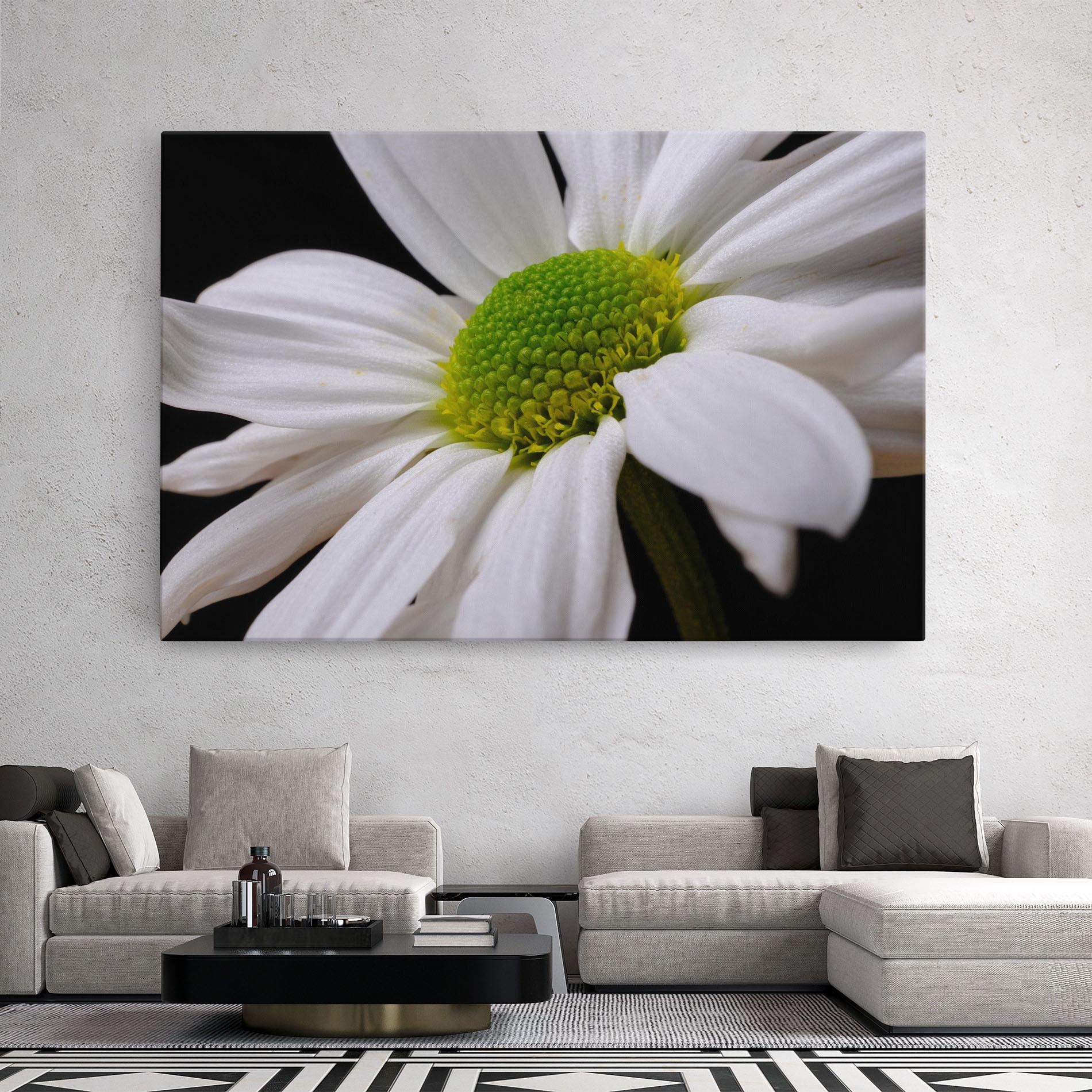 Tablou Canvas Green Middle Daisy mockup 2