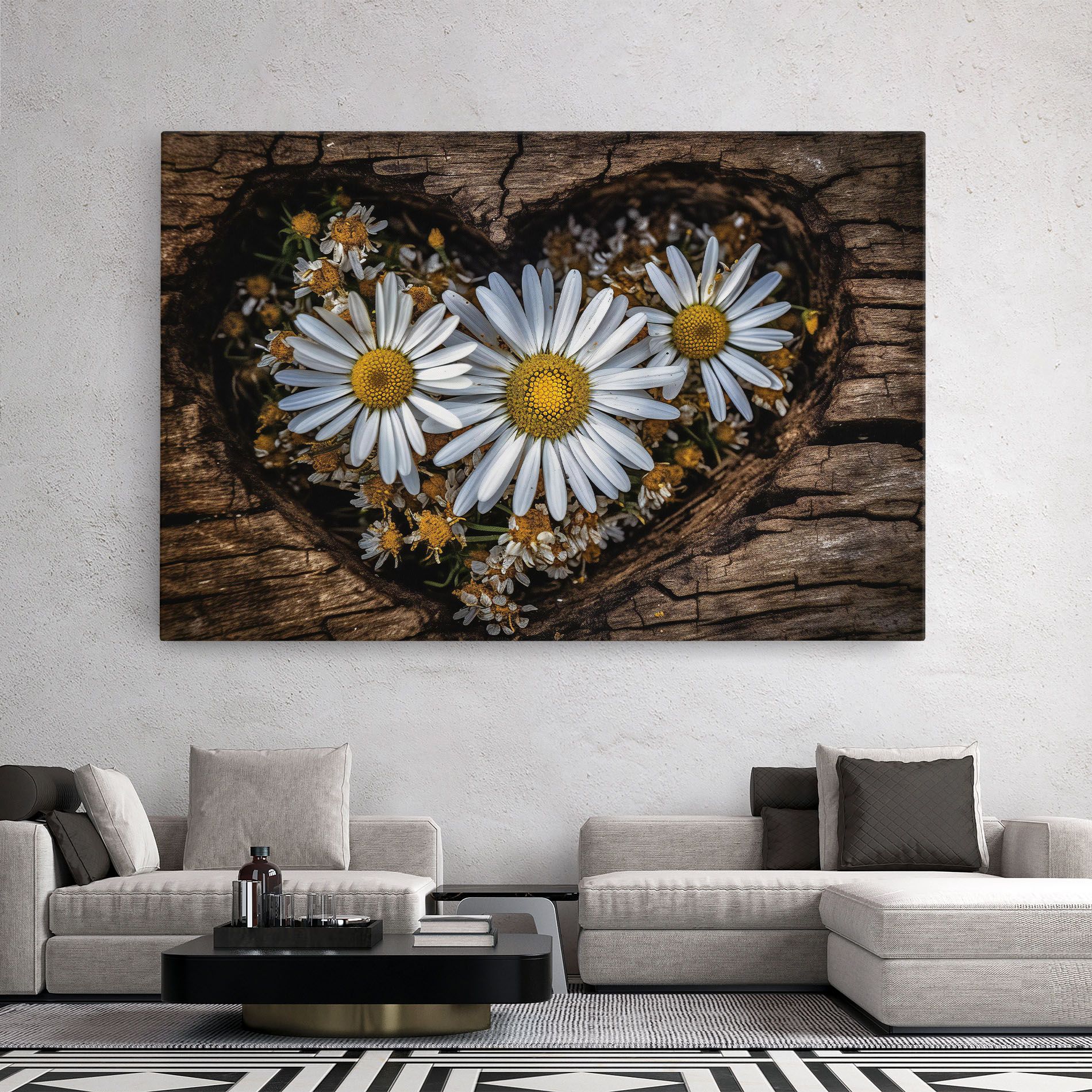 Heart Shaped Daisy mockup 2