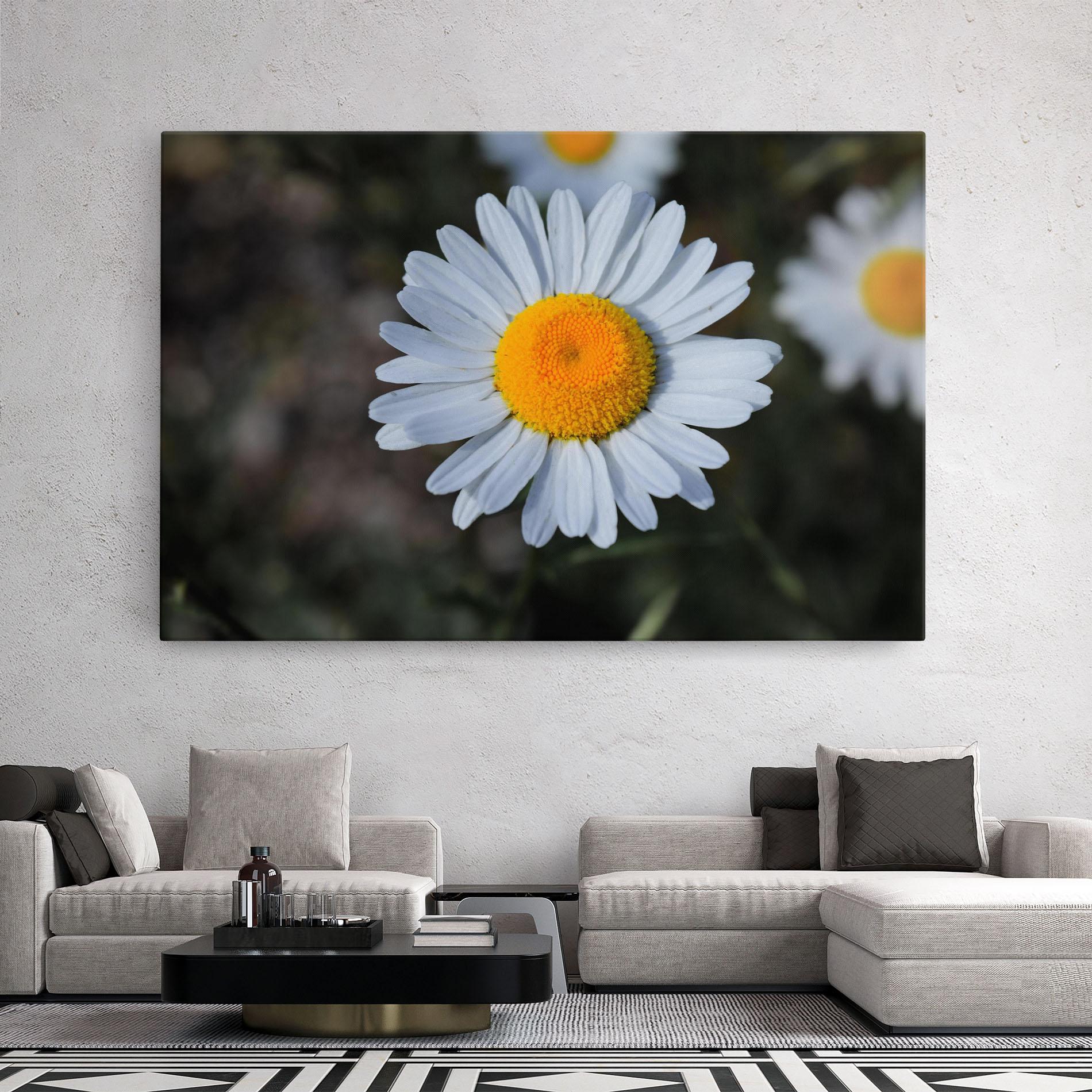 Tablou Canvas Strong Yellow Daisy mockup 2