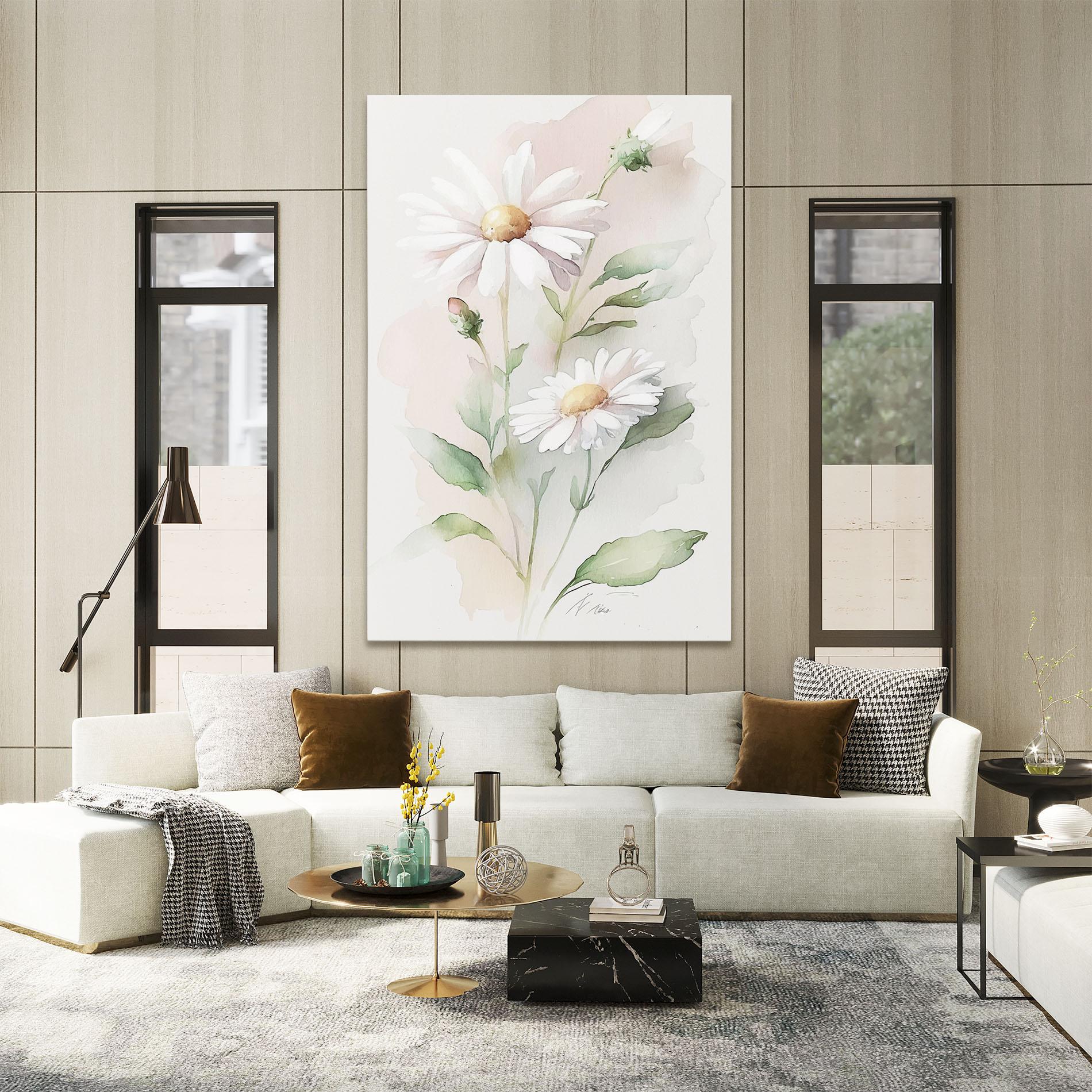Tablou Canvas Painted Pretty Daisy mockup 2