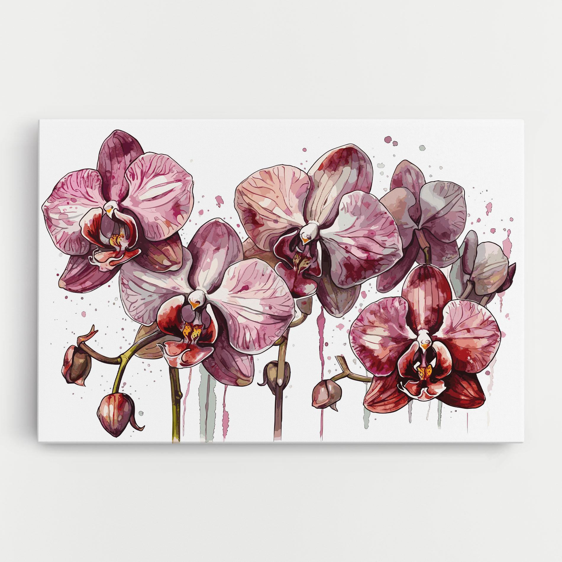 Tablou Canvas Orchid Art mockup 0