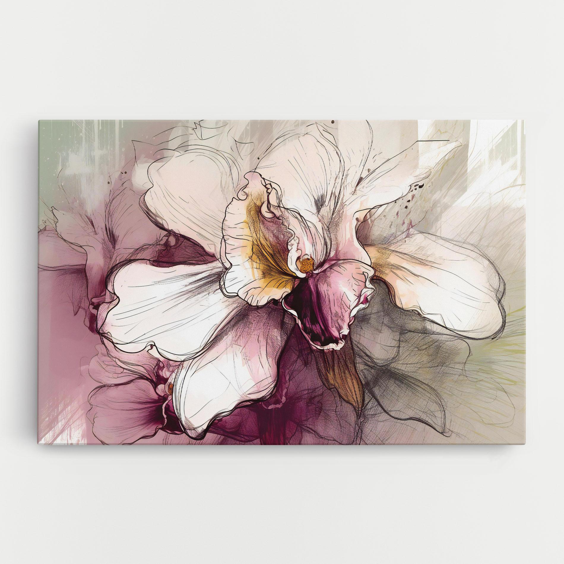 Tablou Canvas Painted Purple Orchid mockup 0