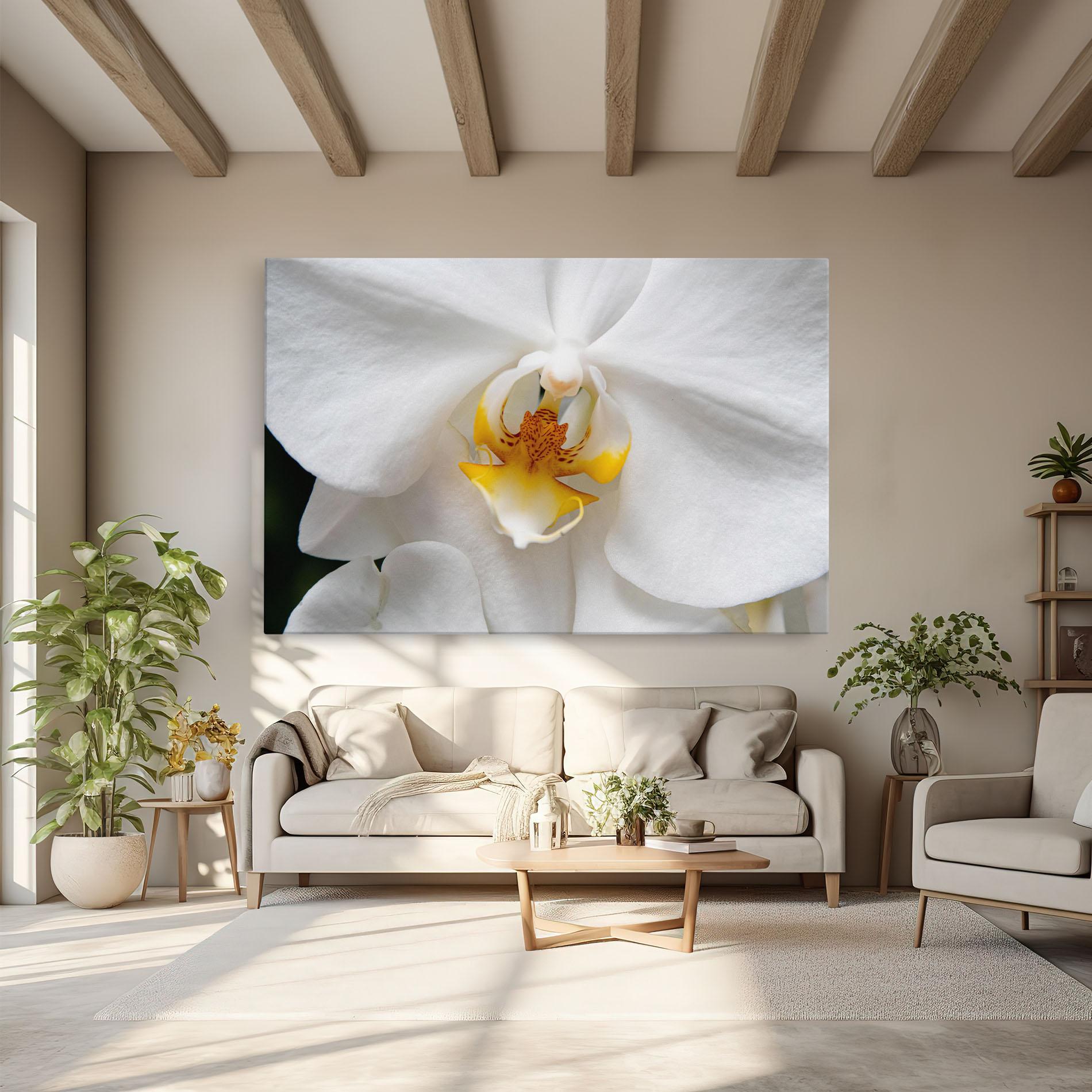 Tablou Canvas Big Orchid Close Up mockup 6