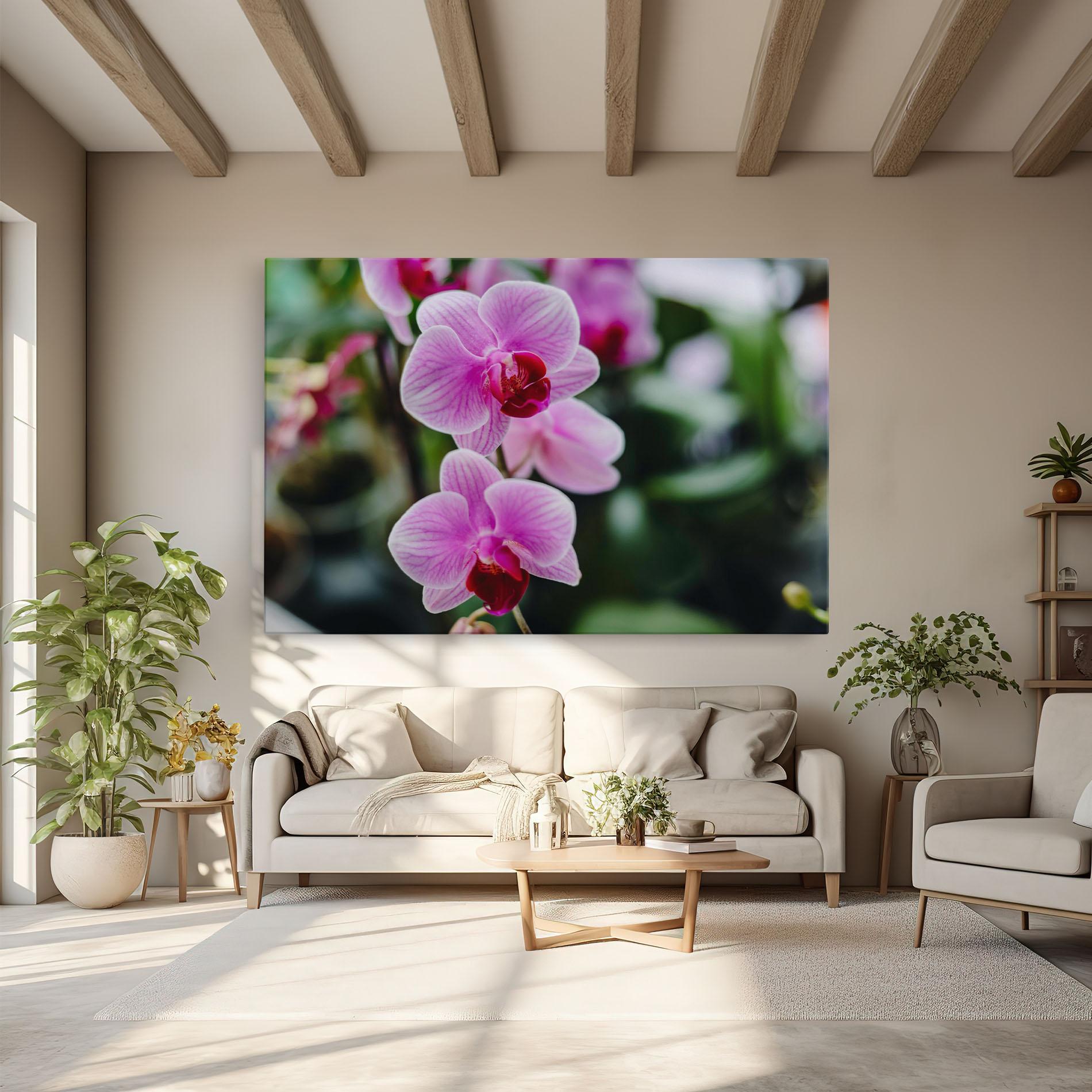Tablou Canvas Garden Purple Orchids mockup 6