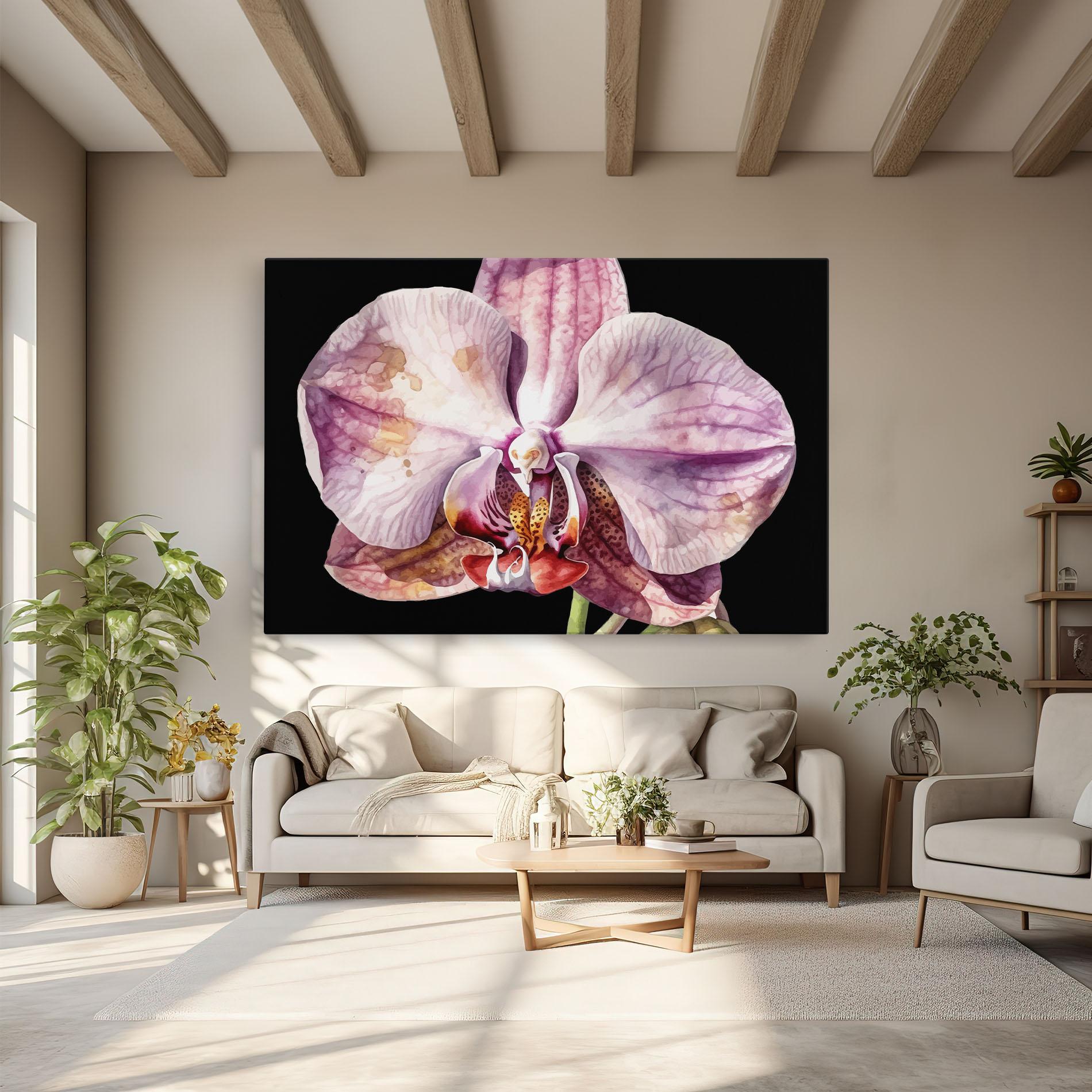 Tablou Canvas Painted Orchid mockup 6