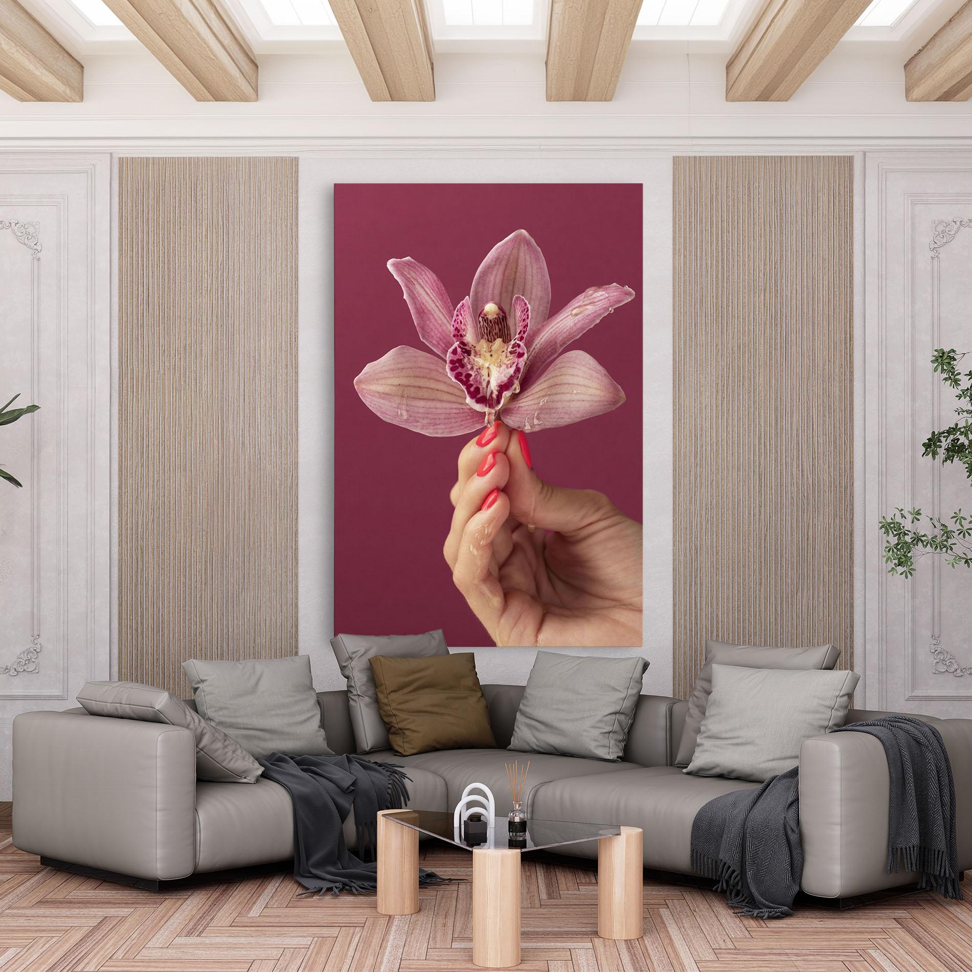 Tablou Canvas Orchid Holding mockup 6