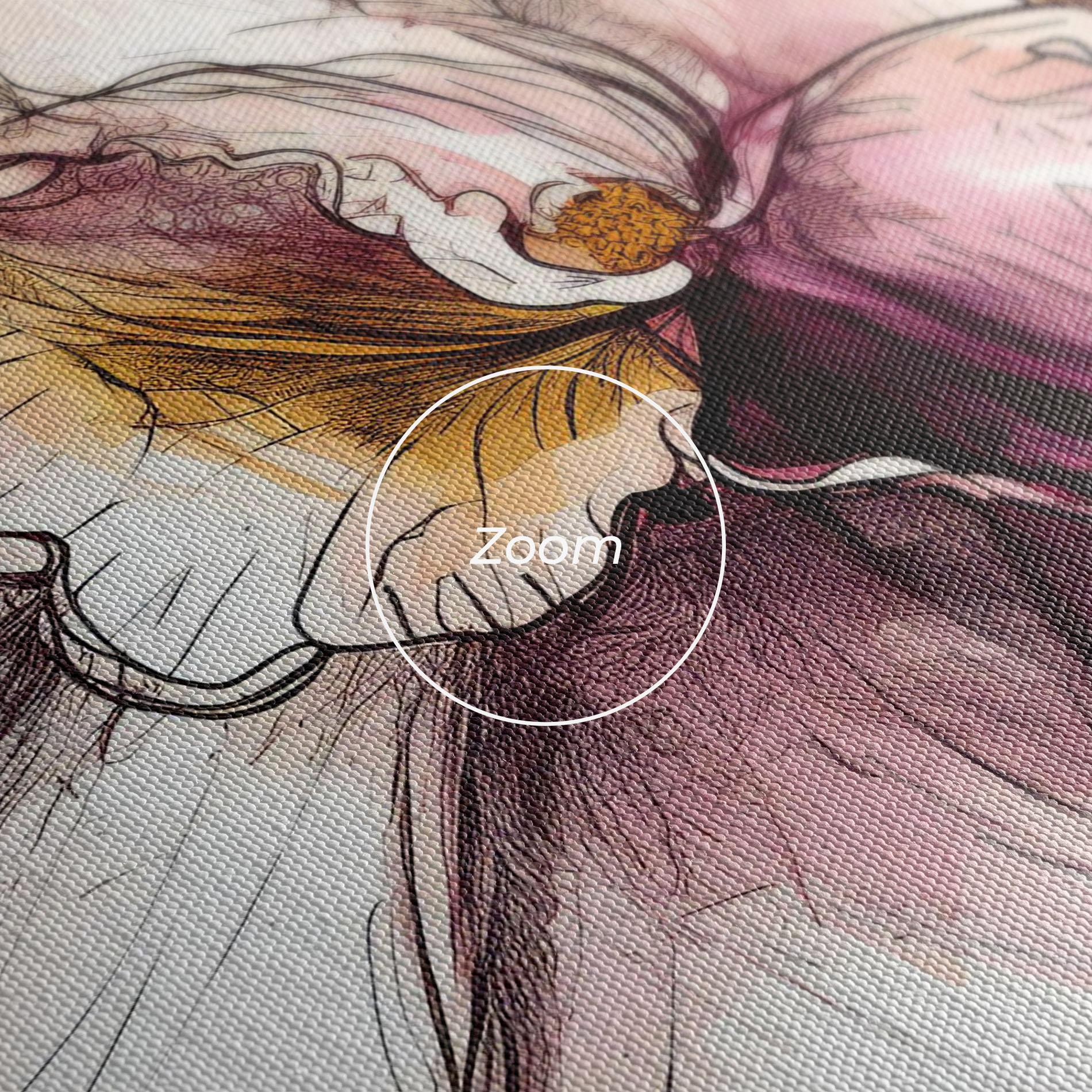 Tablou Canvas Painted Purple Orchid mockup 3