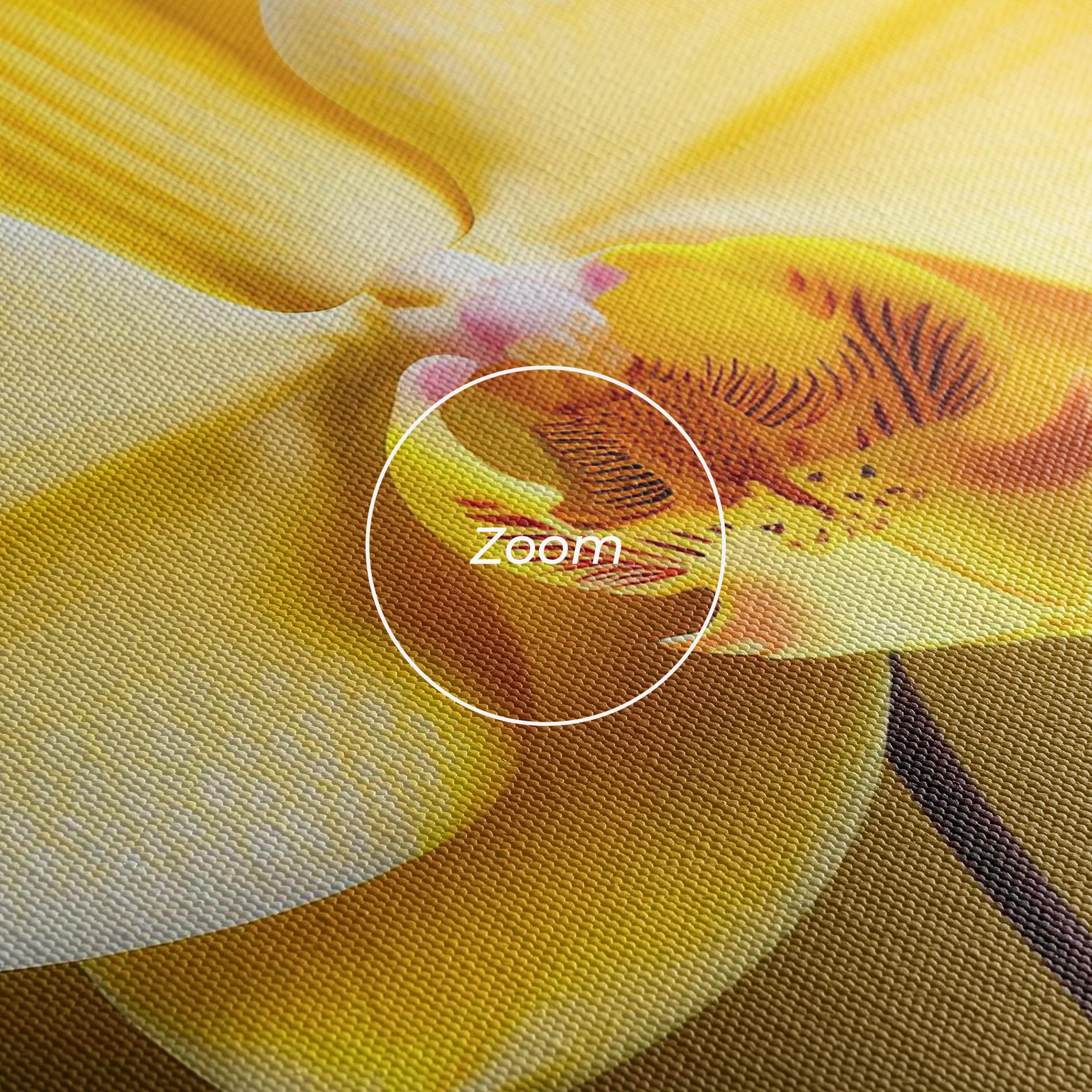 Tablou Canvas Pastel Yellow Orchid mockup 3