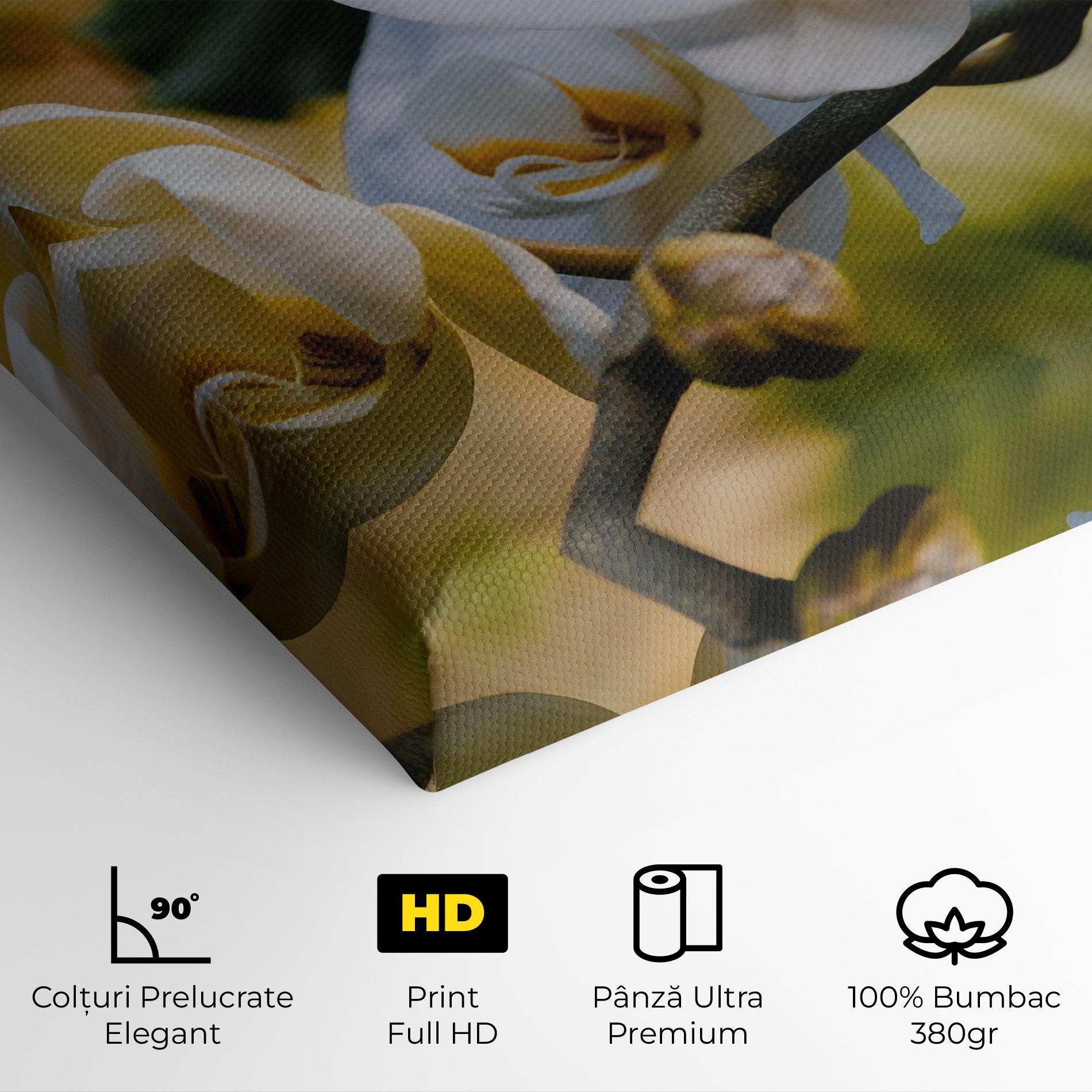 Tablou Canvas Cream Orchid In Nature mockup 4