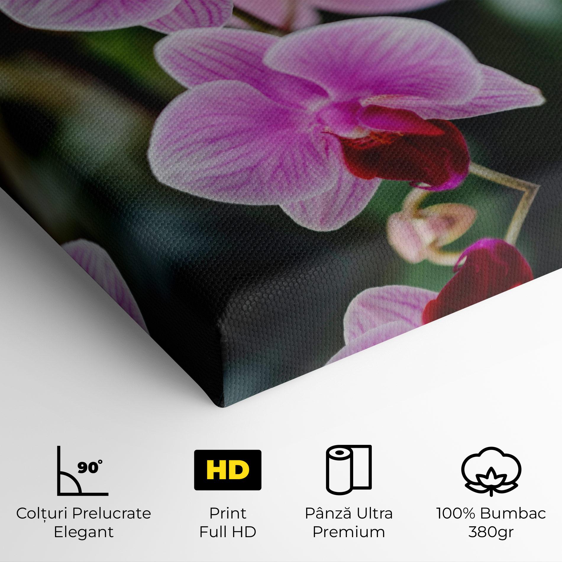 Tablou Canvas Garden Purple Orchids mockup 4