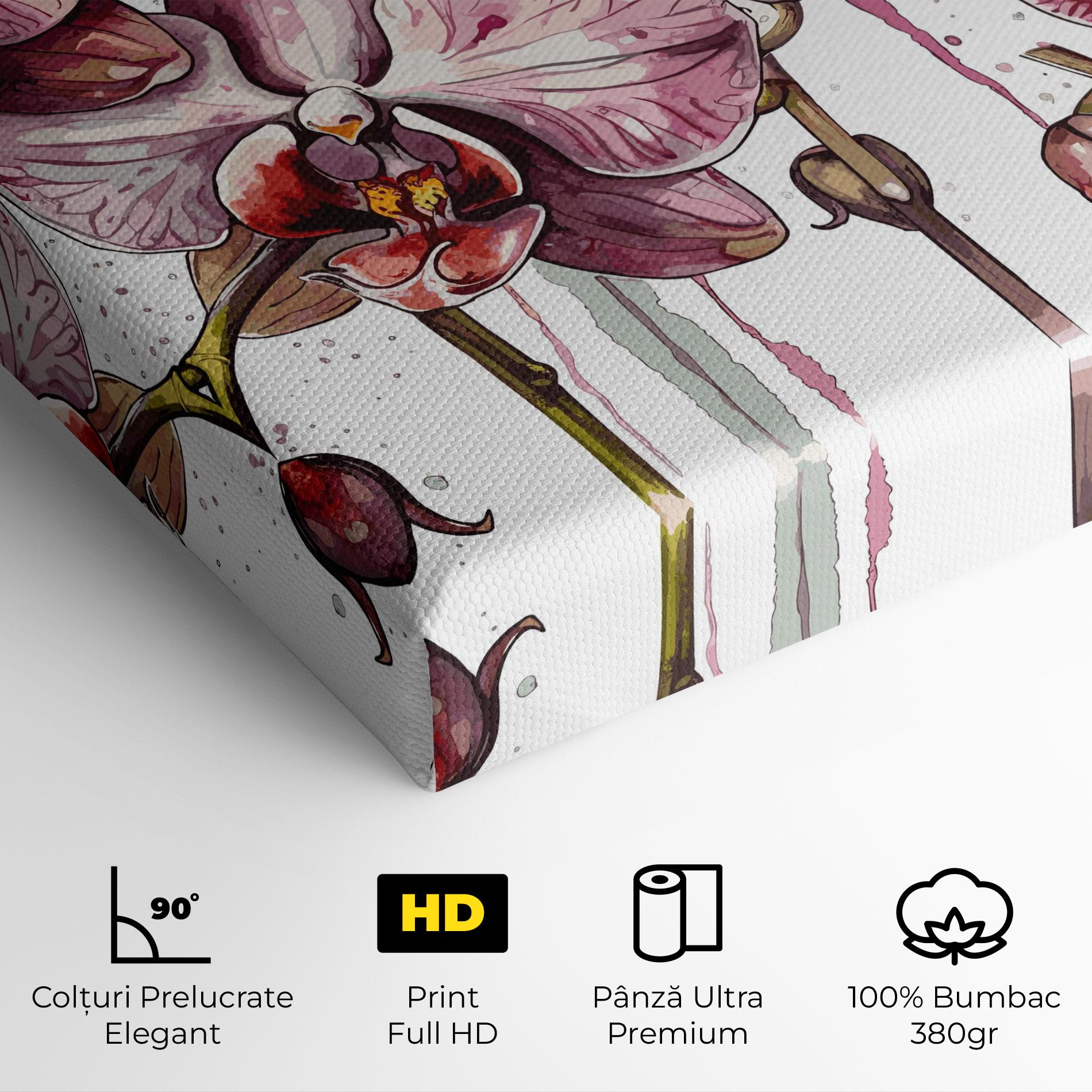 Tablou Canvas Orchid Art mockup 4
