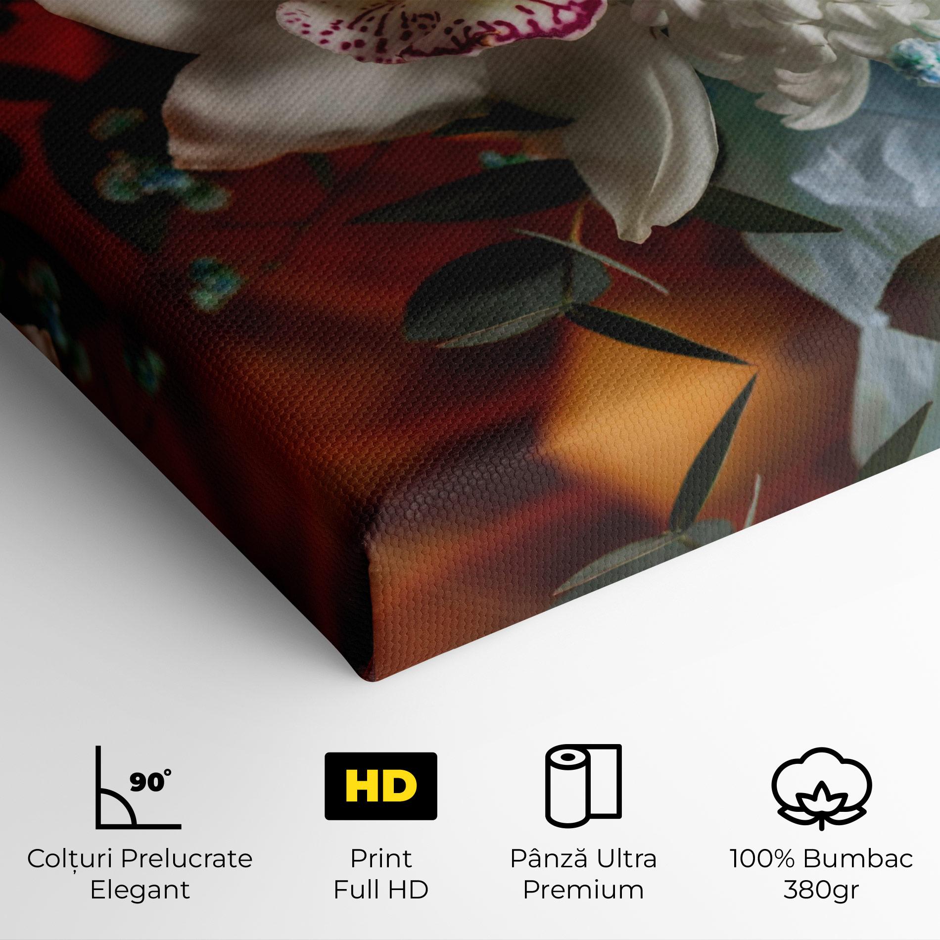 Tablou Canvas Orchid In Vase mockup 4