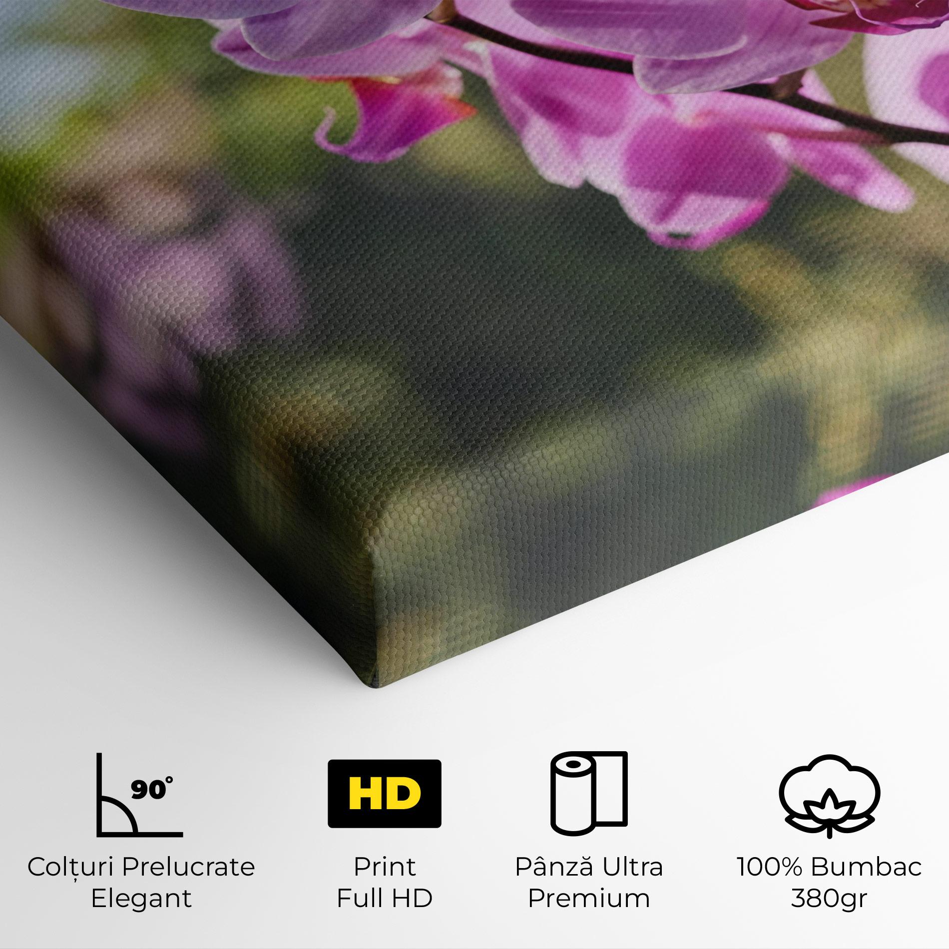 Tablou Canvas Orchids In The Garden mockup 4