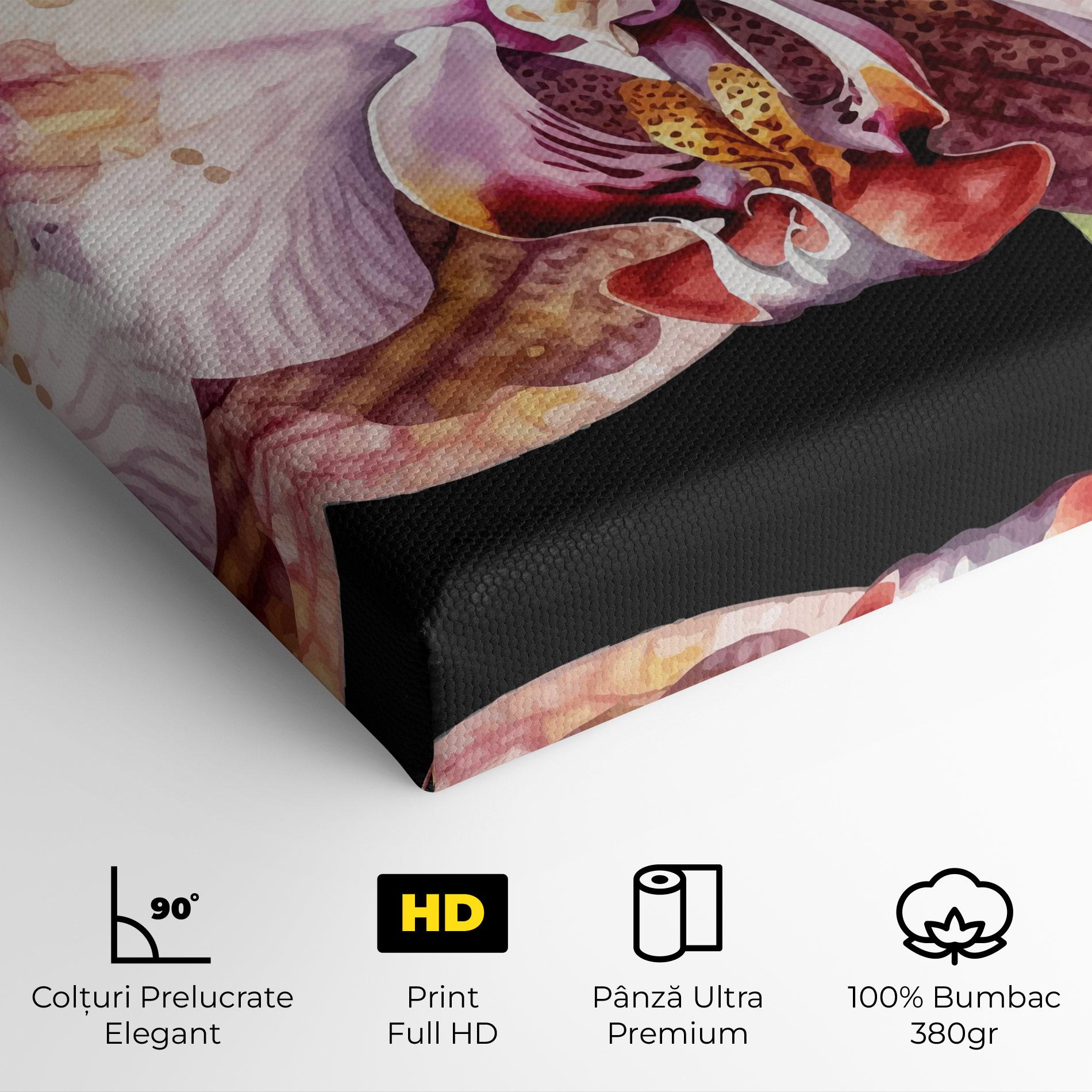 Tablou Canvas Painted Orchid mockup 4