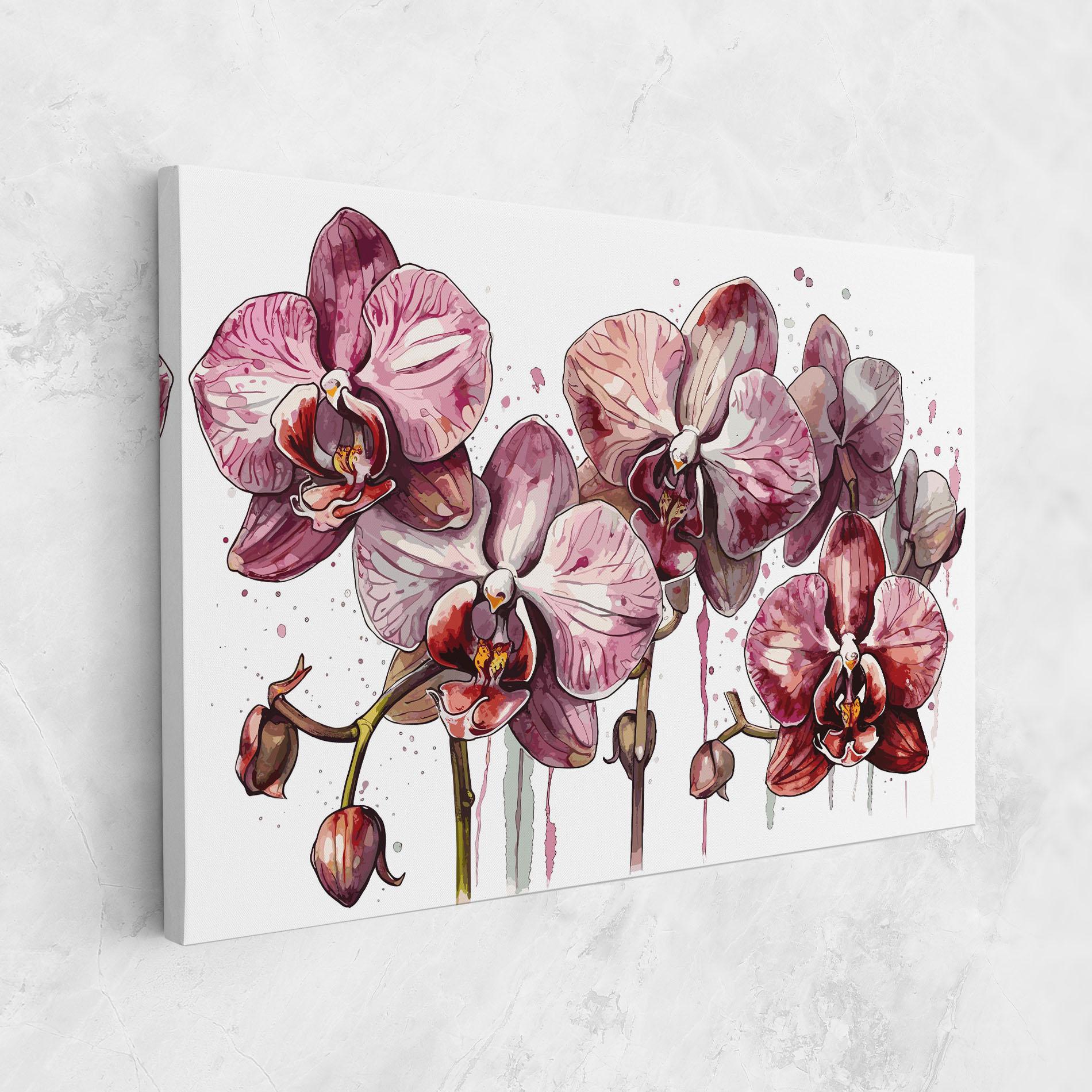 Tablou Canvas Orchid Art mockup 1
