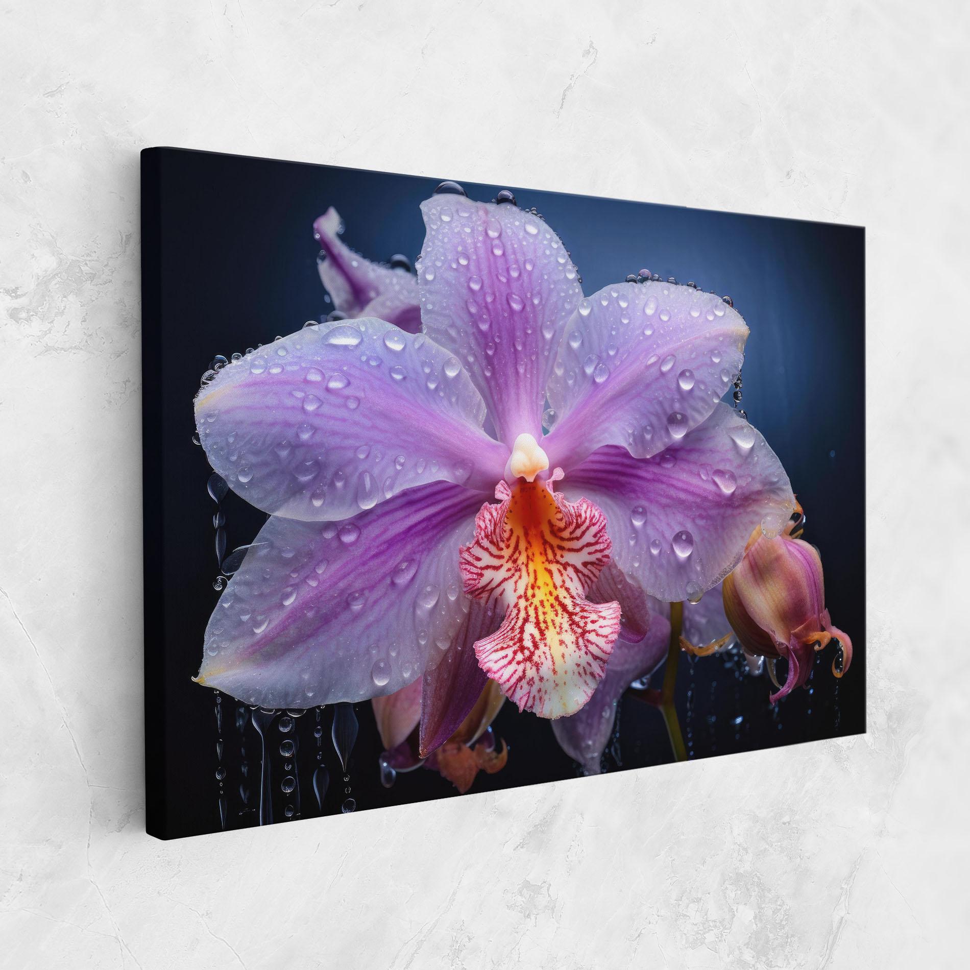 Tablou Canvas Orchid In Rain mockup 1