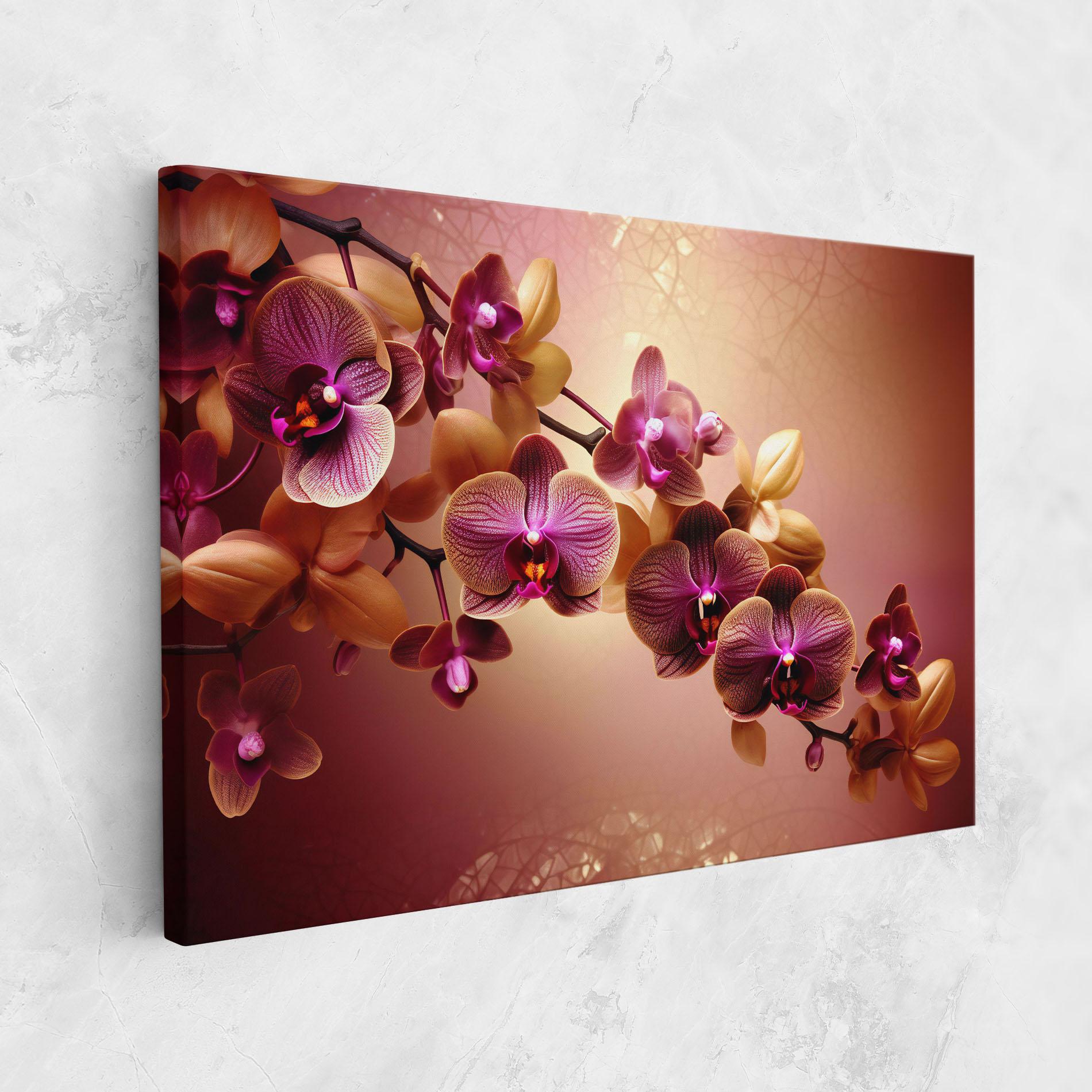 Tablou Canvas Purple Cream Orchid mockup 1