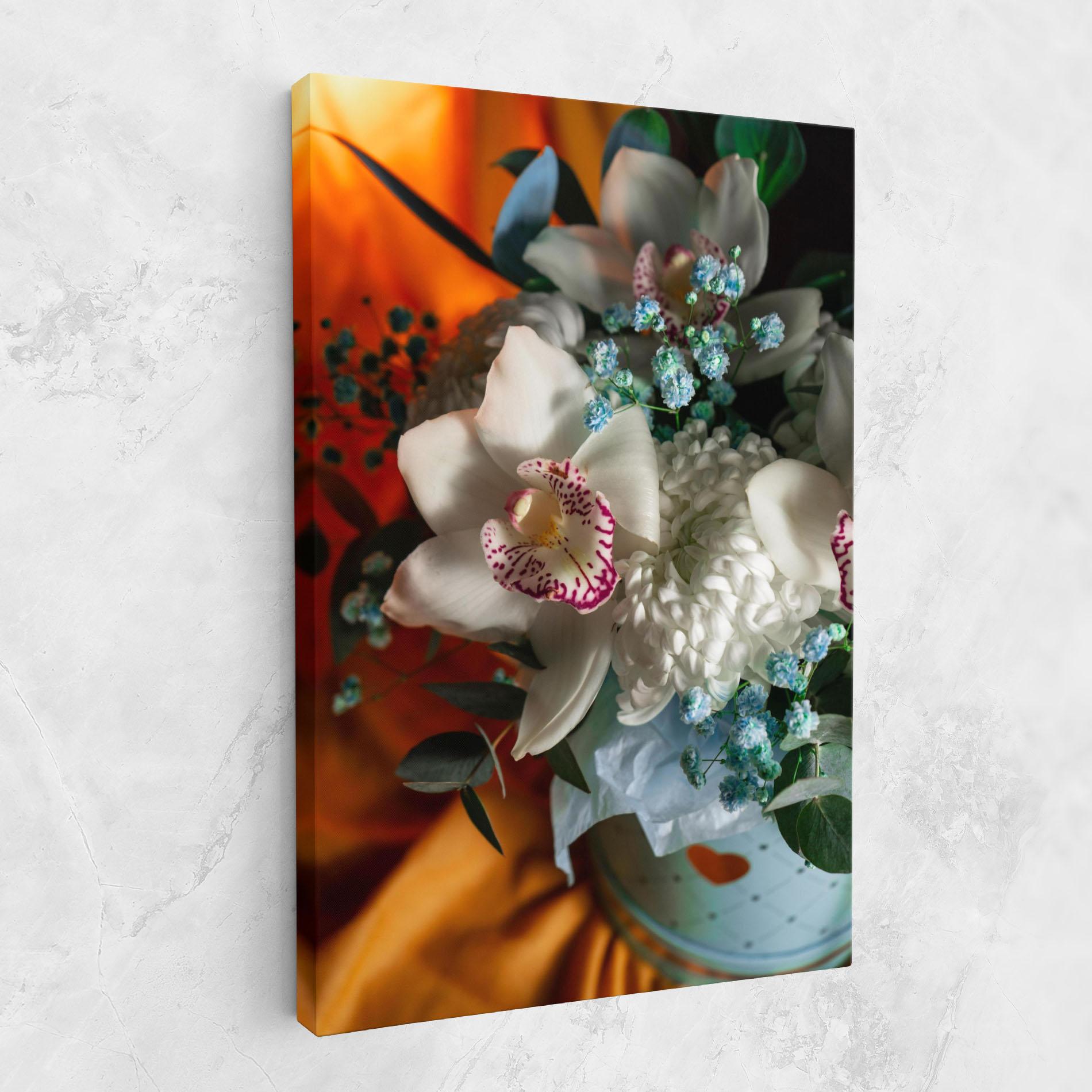 Tablou Canvas Orchid In Vase mockup 1