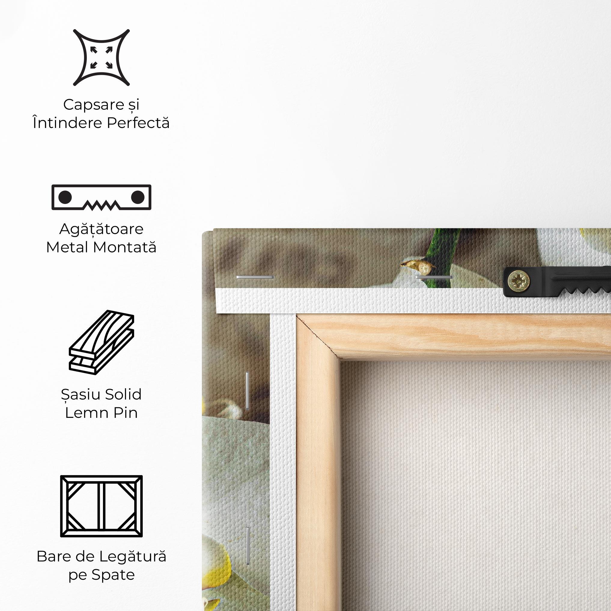 Tablou Canvas Beautiful White Orchids mockup 5