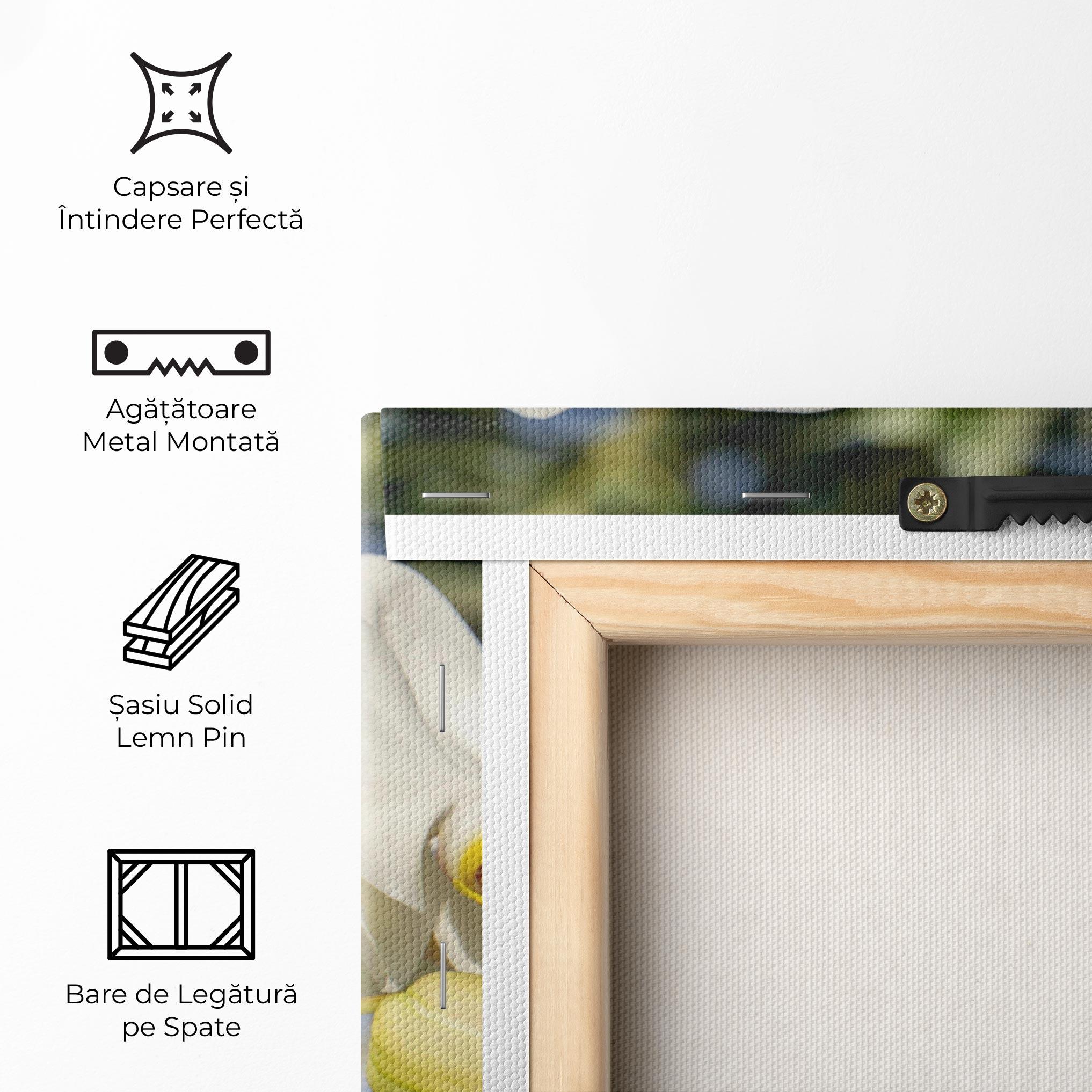 Tablou Canvas Big Orchids In Nature mockup 5