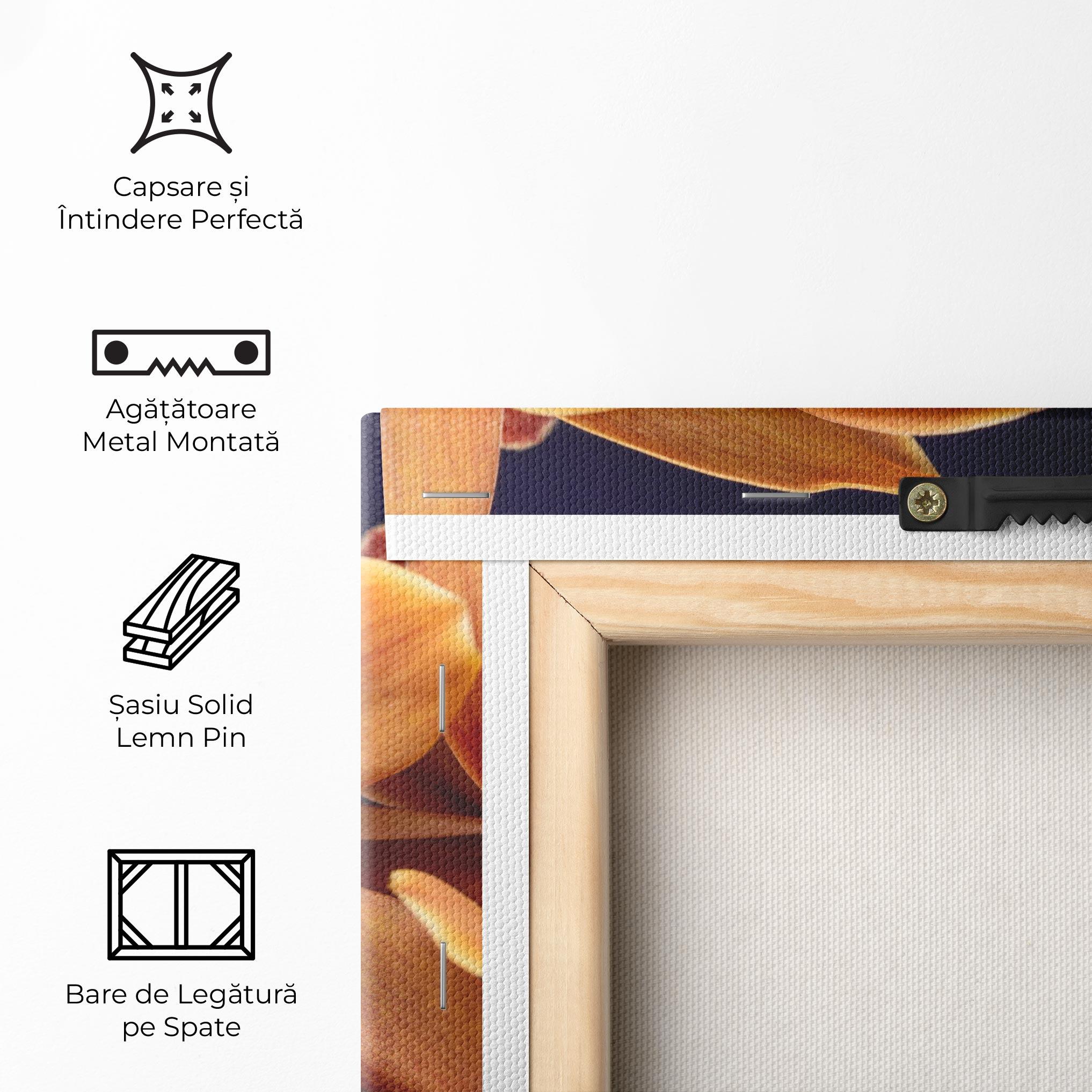 Tablou Canvas Dirty Orange Orchid mockup 5