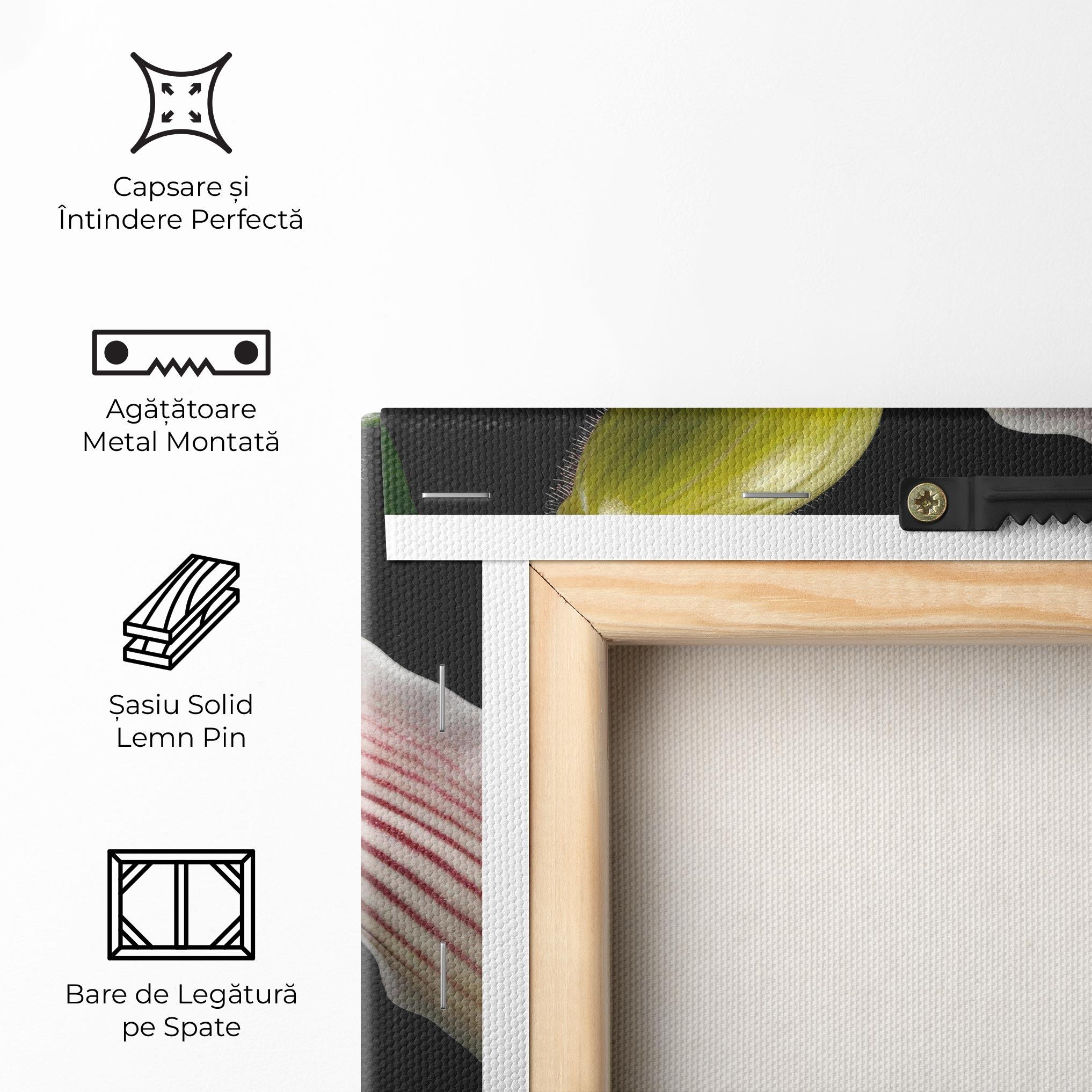 Tablou Canvas Orchid On Black mockup 5