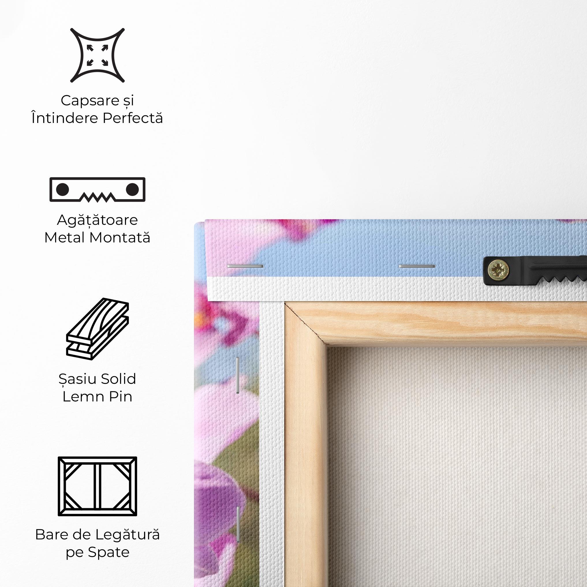 Tablou Canvas Orchids In The Garden mockup 5