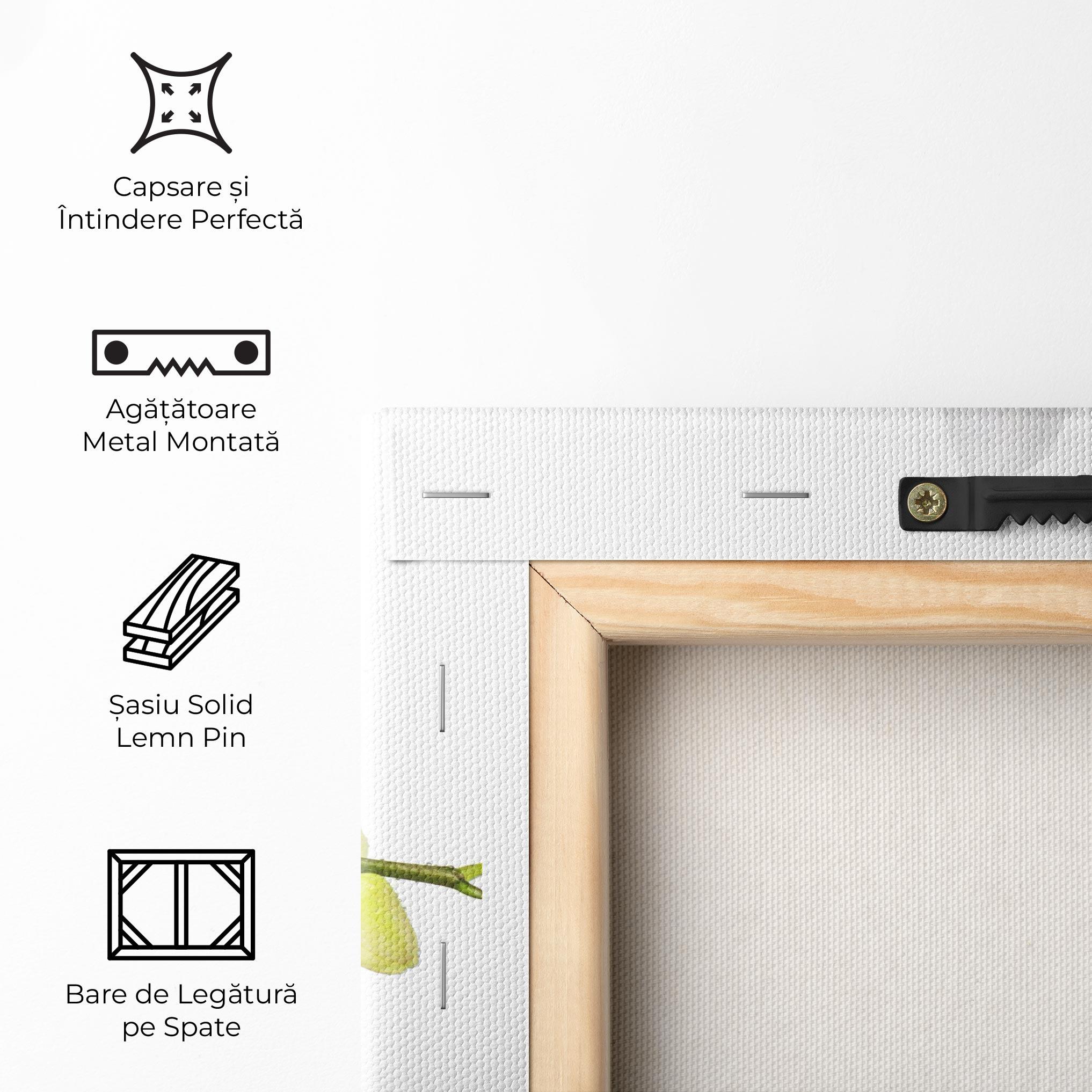 Tablou Canvas Orchids On White mockup 5