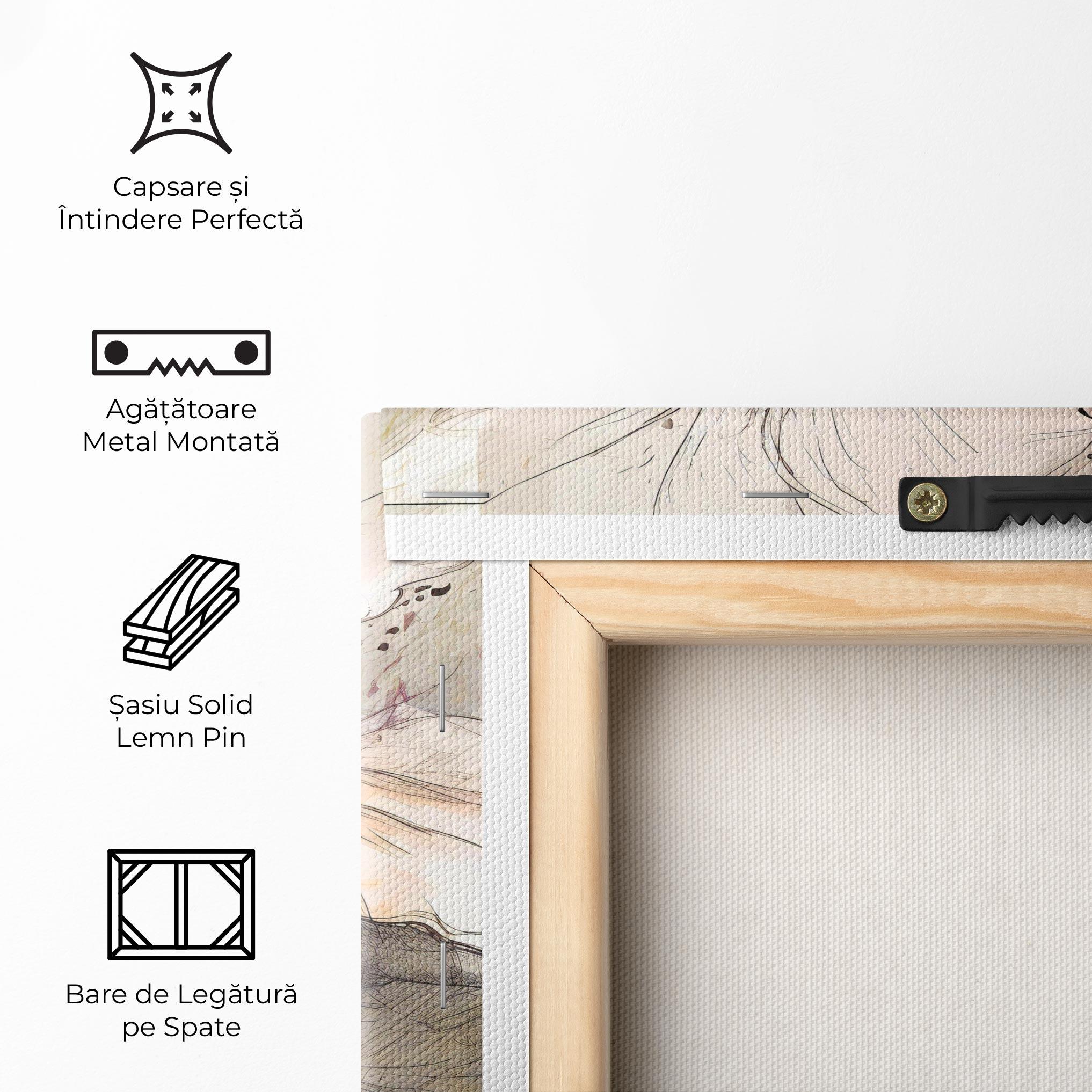 Tablou Canvas Painted Purple Orchid mockup 5