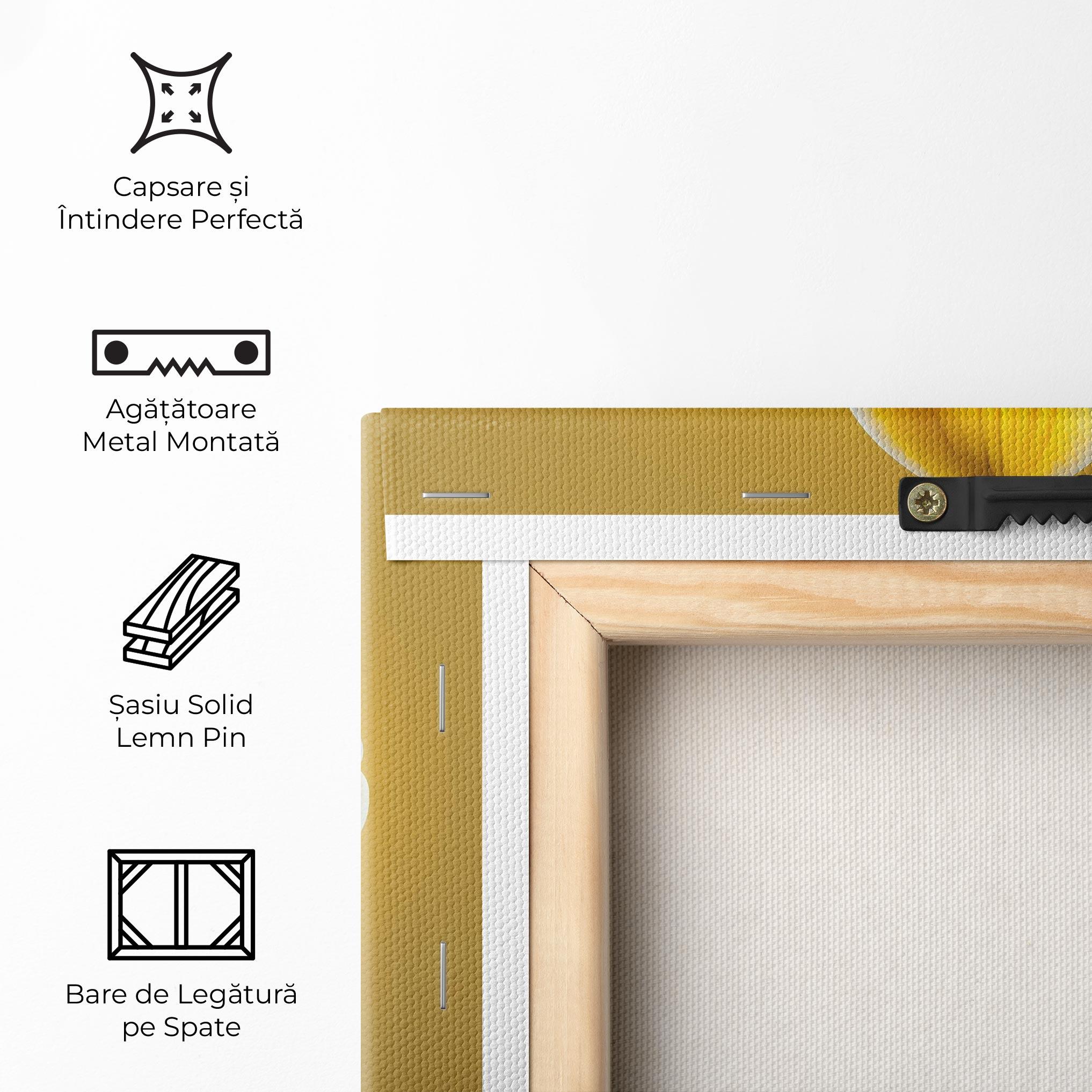 Tablou Canvas Pastel Yellow Orchid mockup 5