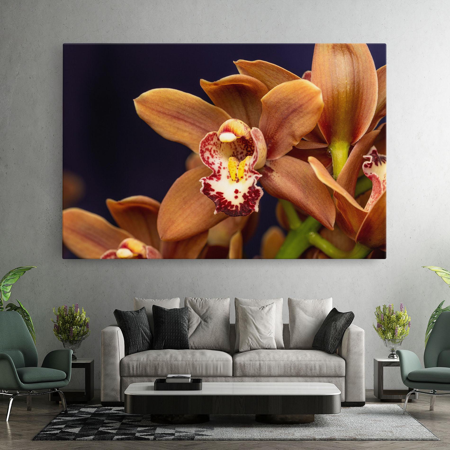 Tablou Canvas Dirty Orange Orchid mockup 7