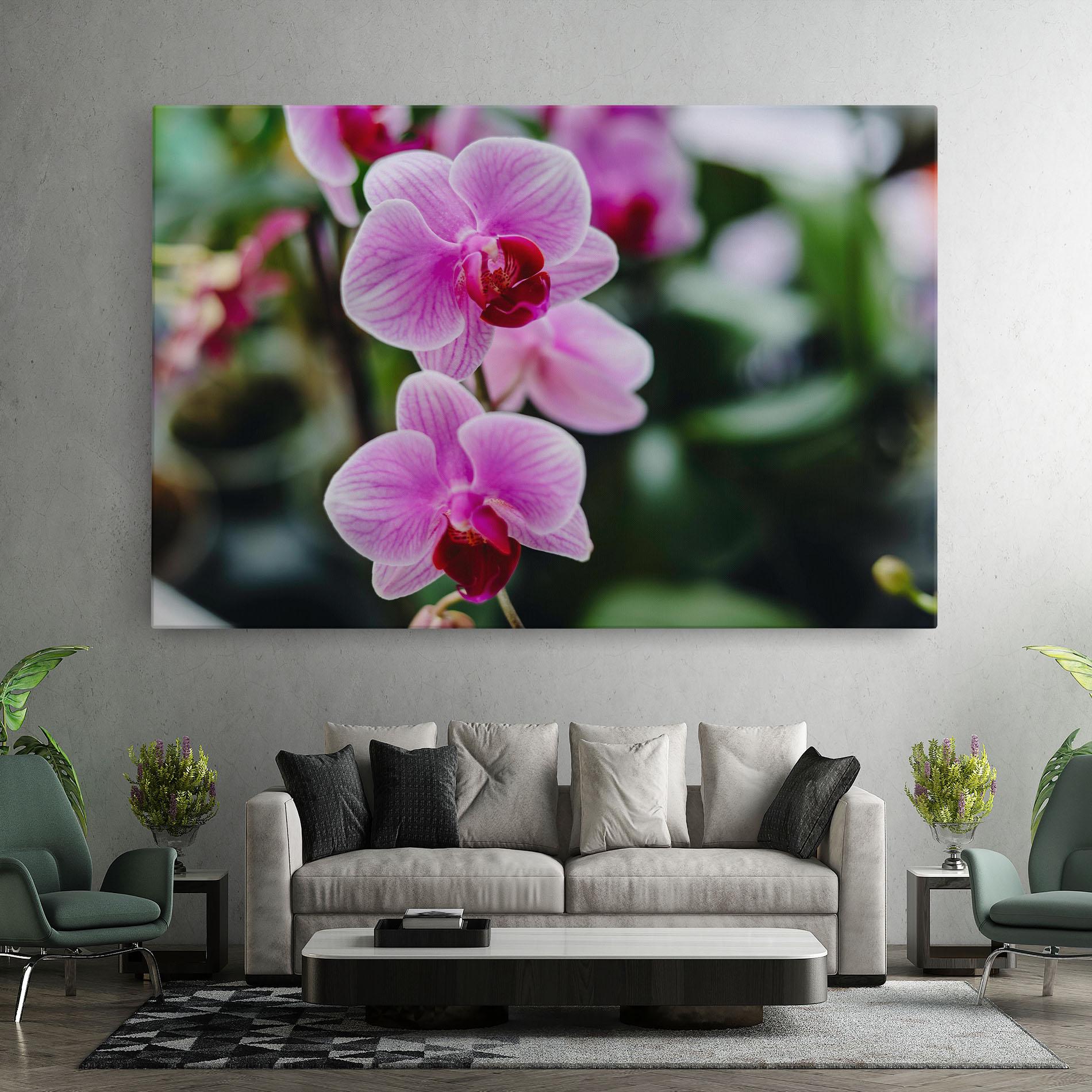 Tablou Canvas Garden Purple Orchids mockup 7