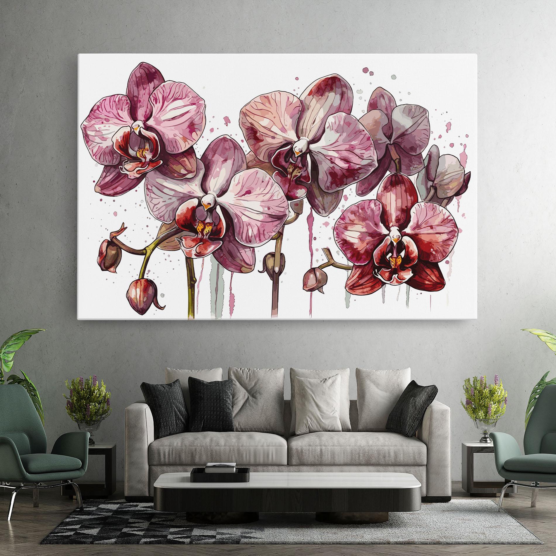 Tablou Canvas Orchid Art mockup 7