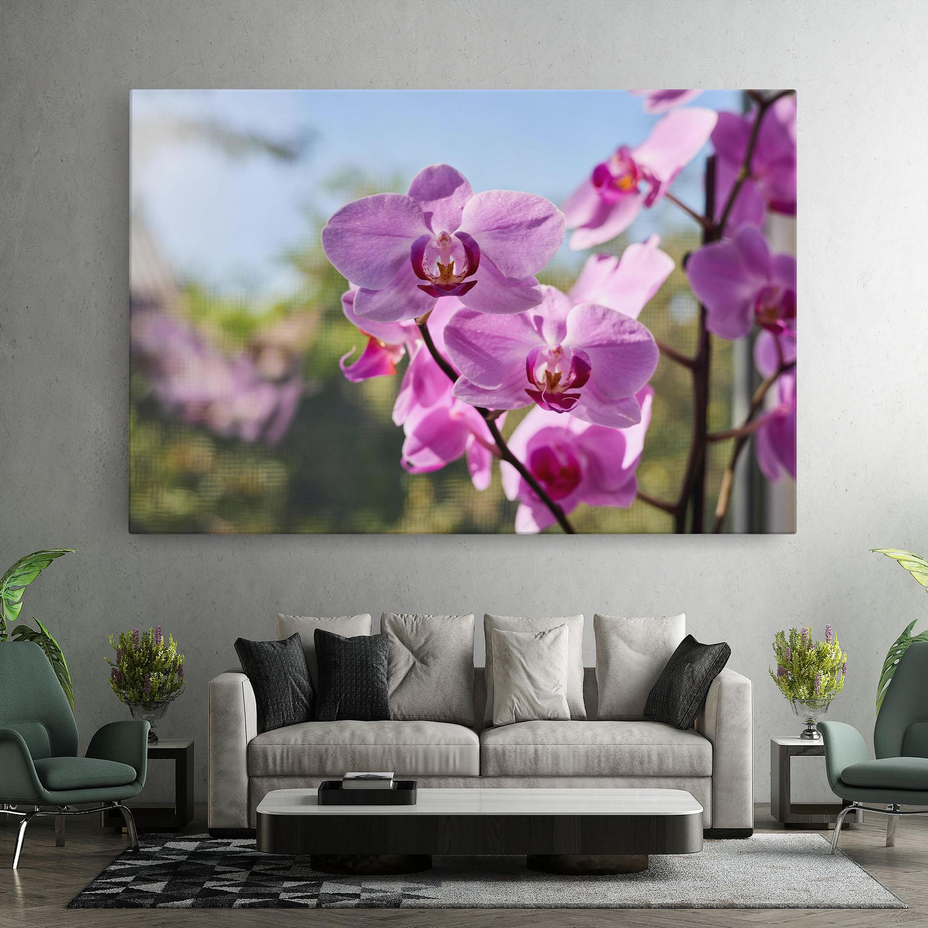 Tablou Canvas Orchids In The Garden mockup 7