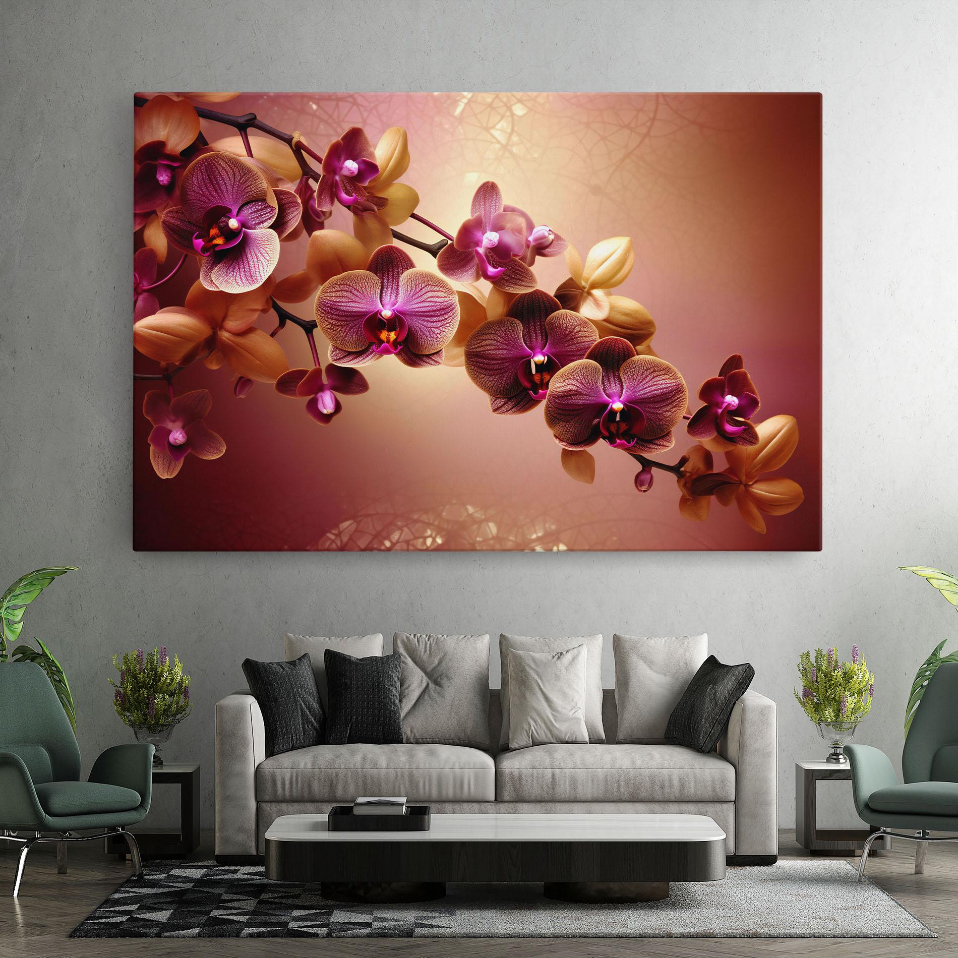 Tablou Canvas Purple Cream Orchid mockup 7