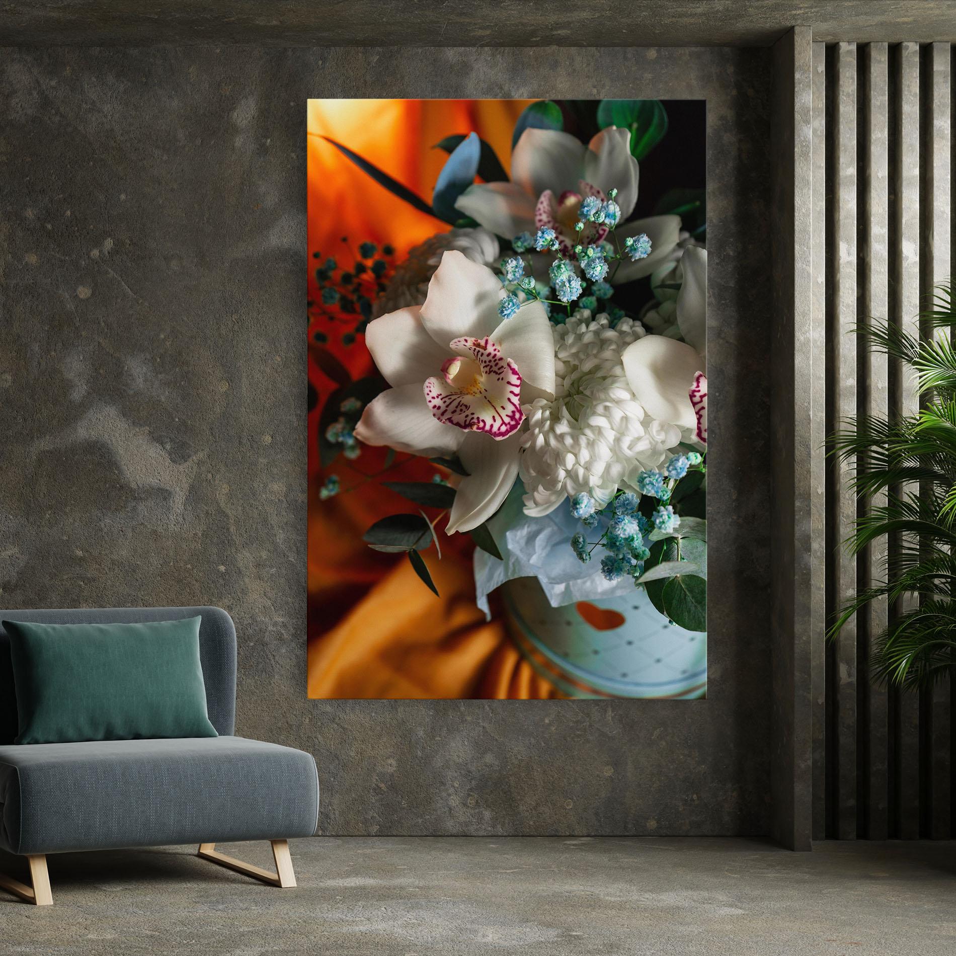 Tablou Canvas Orchid In Vase mockup 7