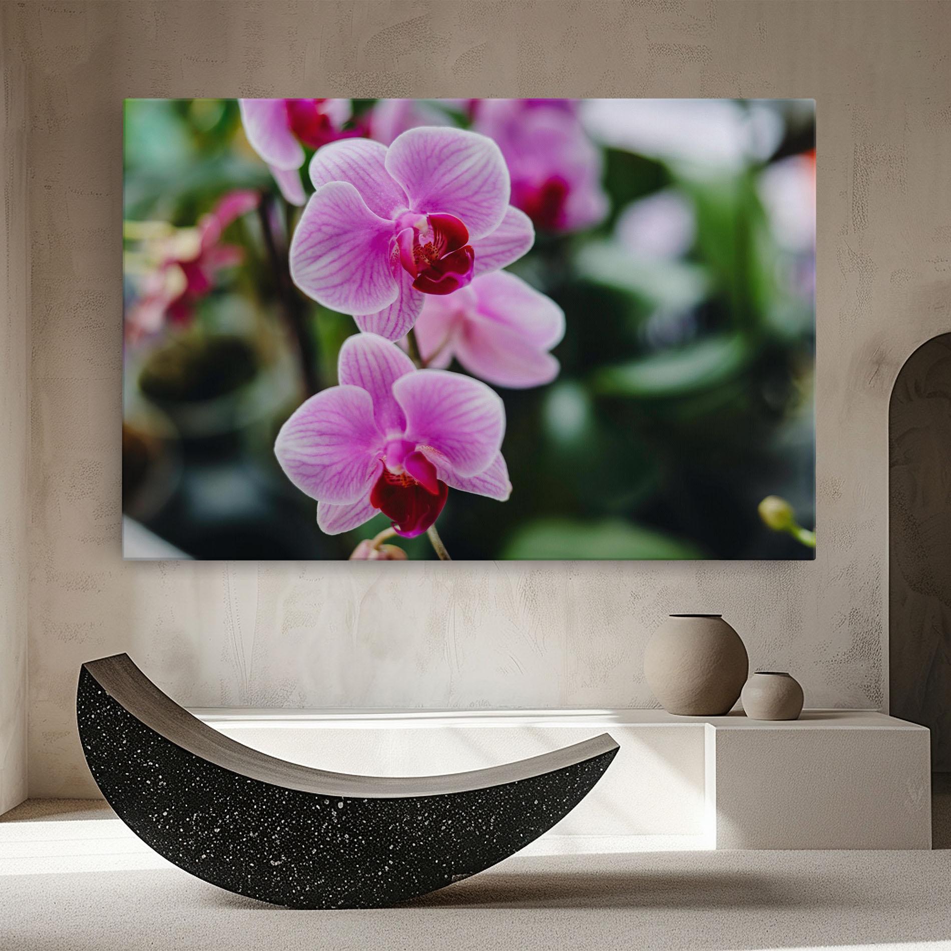 Tablou Canvas Garden Purple Orchids mockup 8