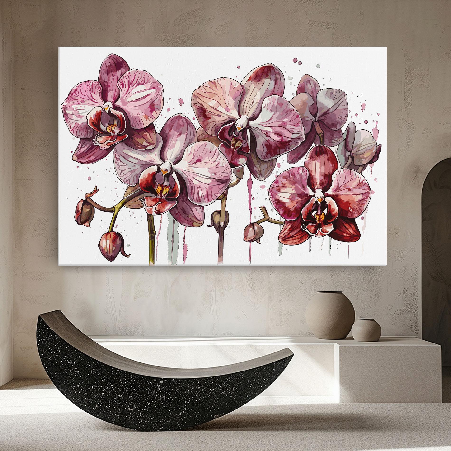Tablou Canvas Orchid Art mockup 8