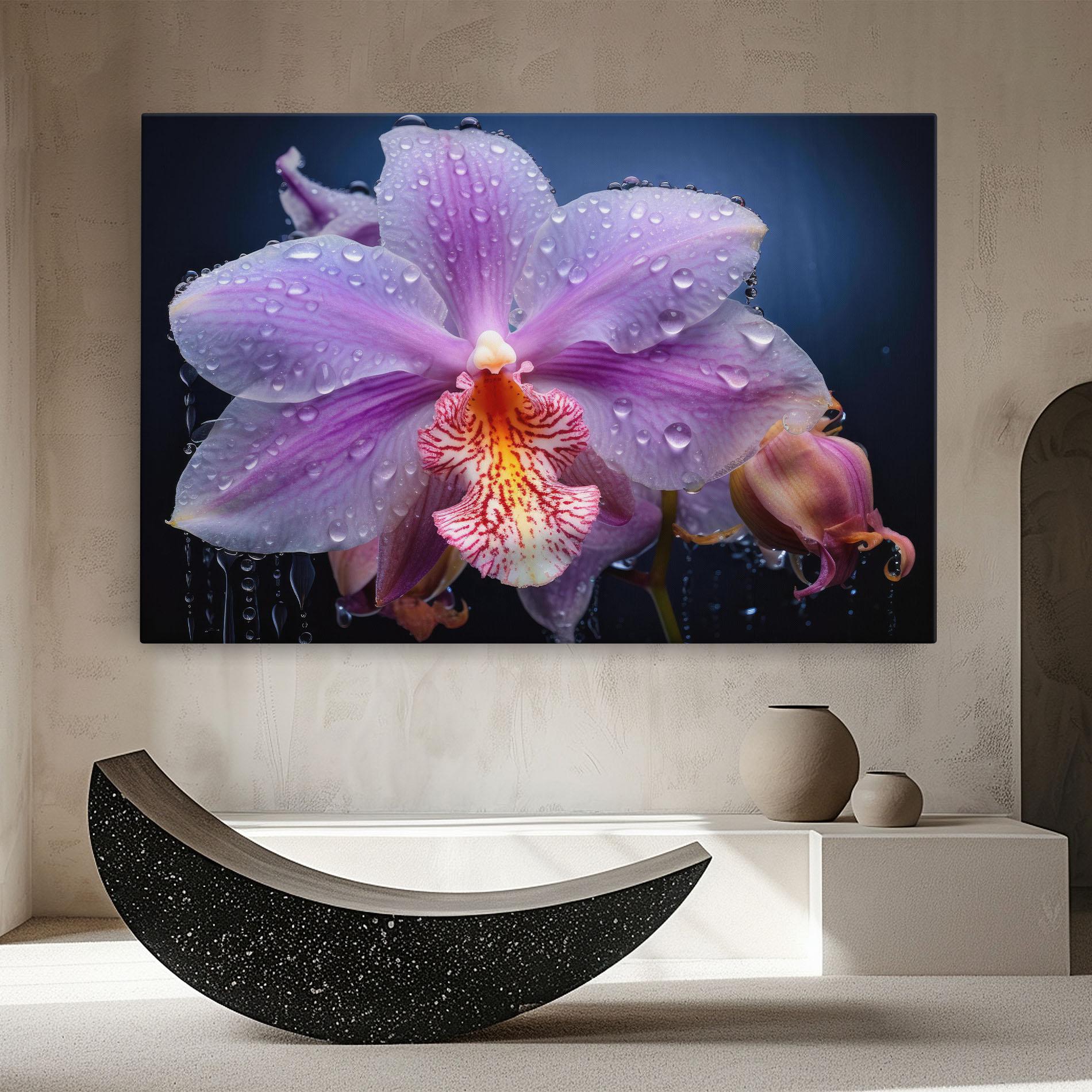 Tablou Canvas Orchid In Rain mockup 8