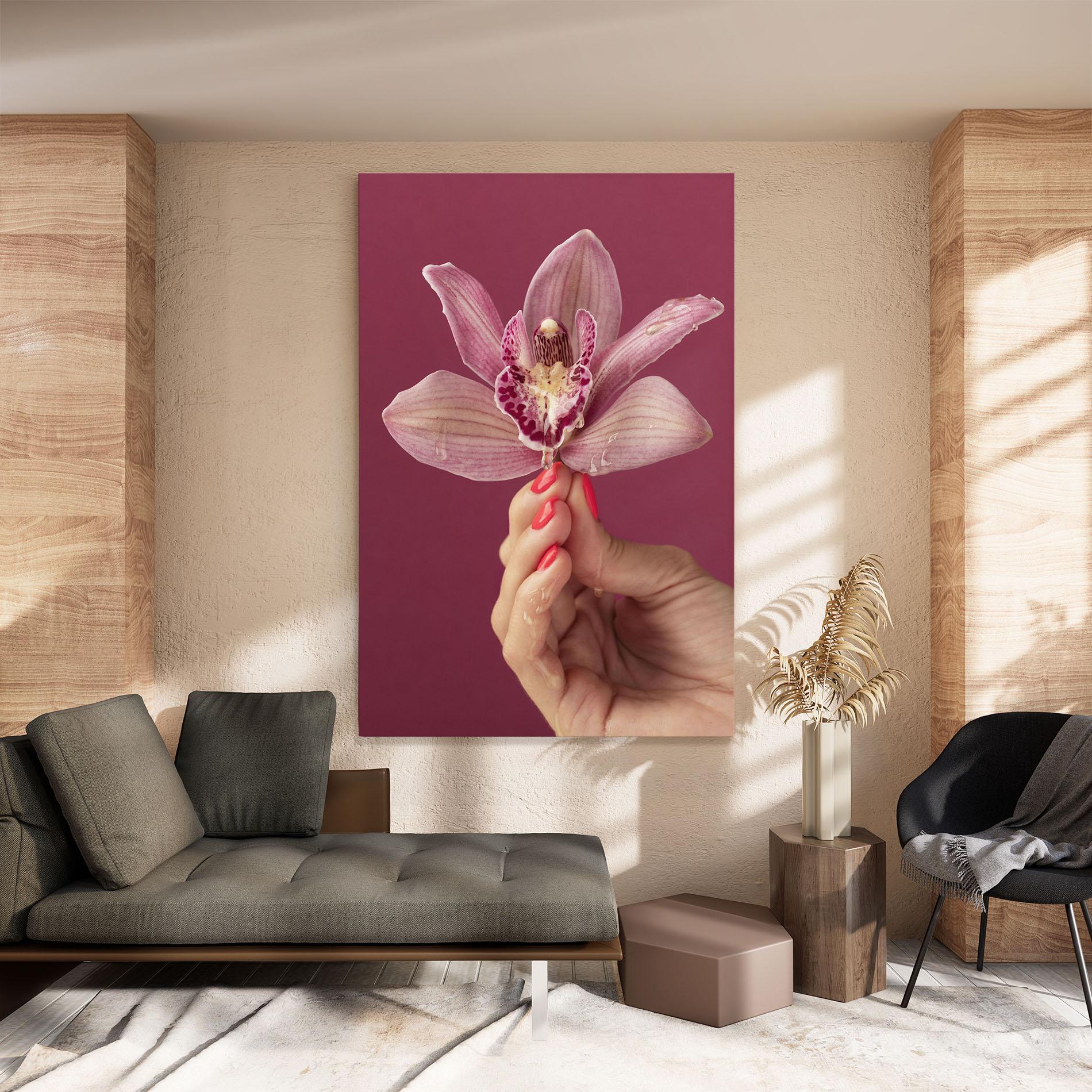 Tablou Canvas Orchid Holding mockup 8