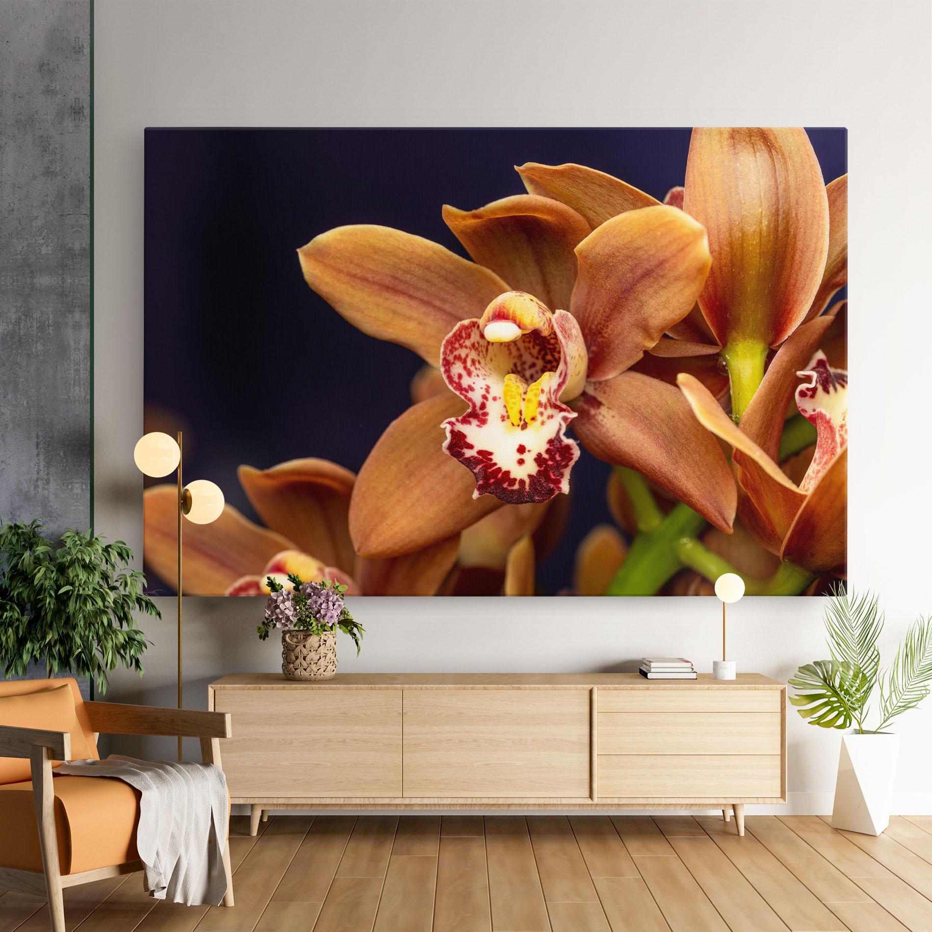 Tablou Canvas Dirty Orange Orchid mockup 9