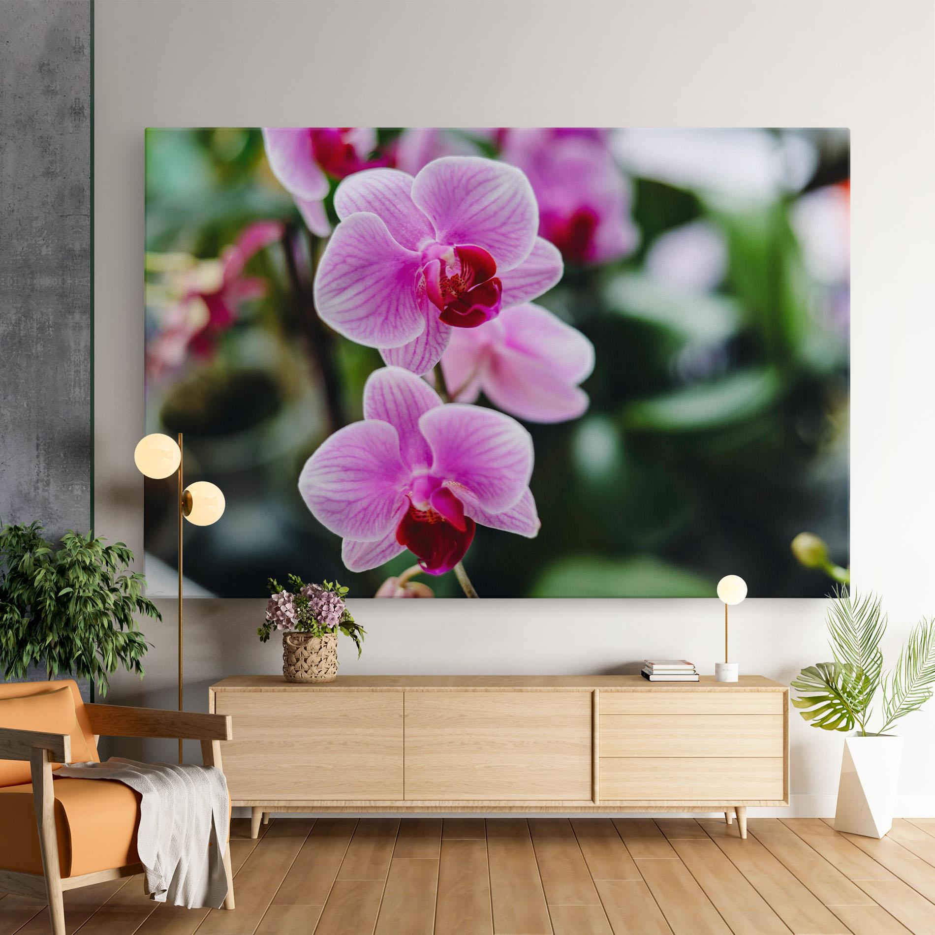 Tablou Canvas Garden Purple Orchids mockup 9