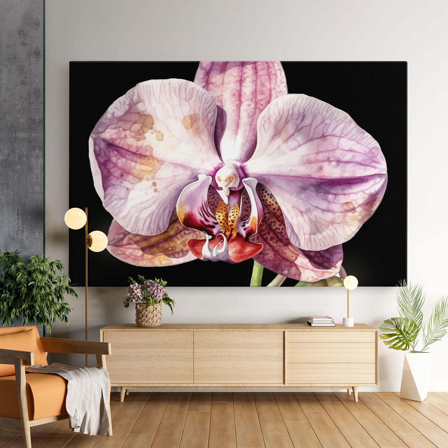 Tablou Canvas Painted Orchid mockup 9