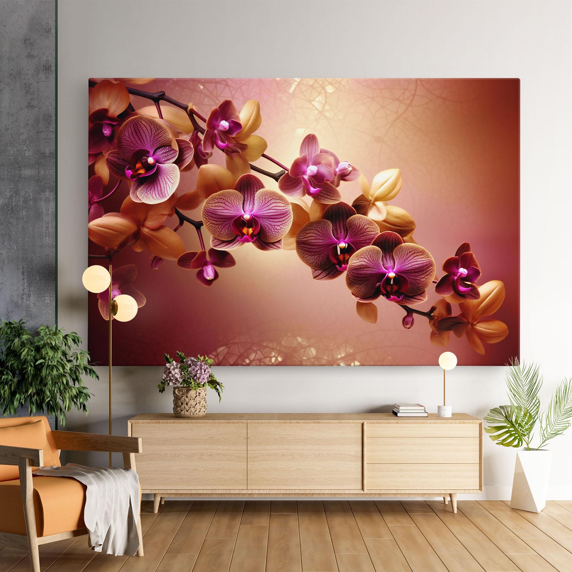 Tablou Canvas Purple Cream Orchid mockup 9